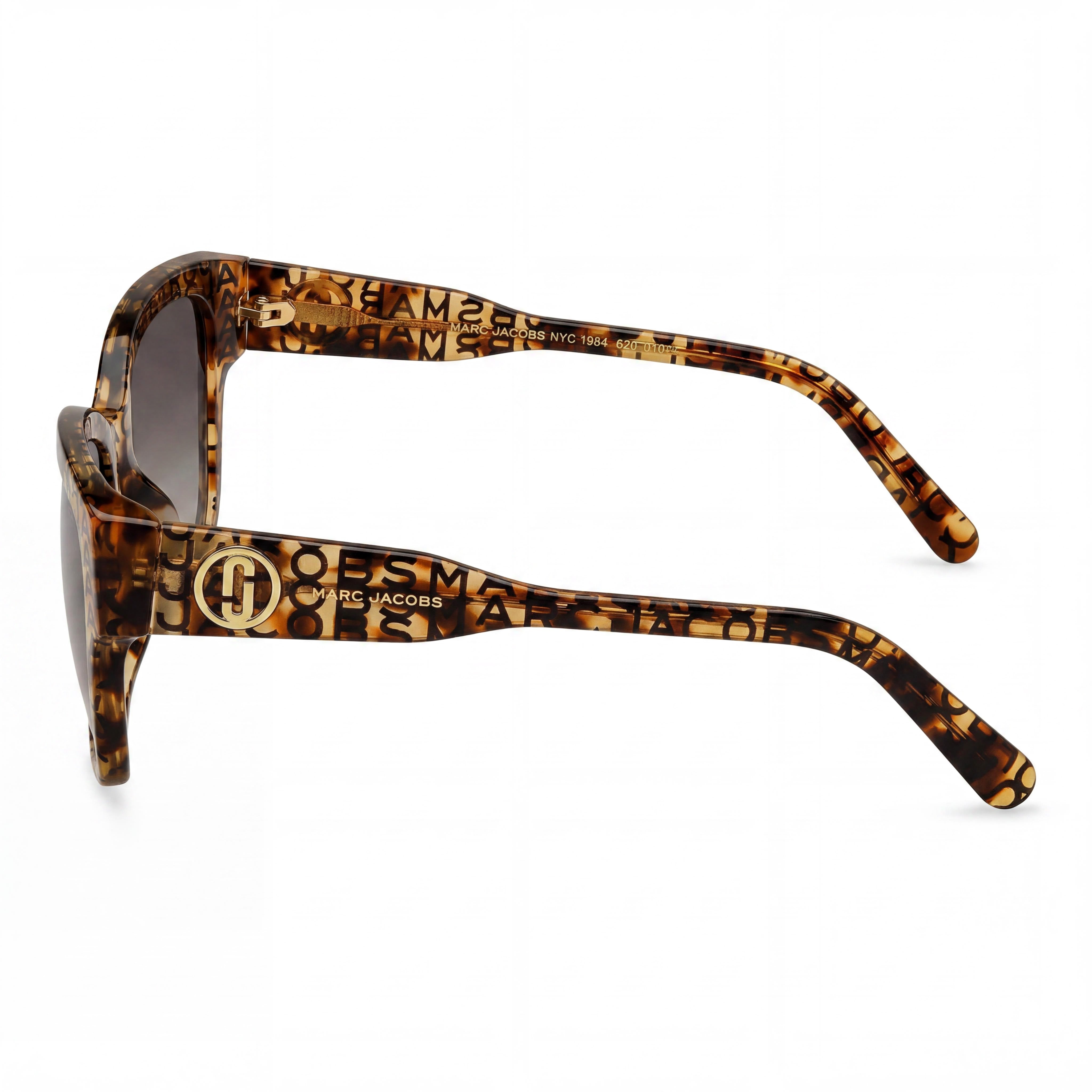 Marc Jacobs MARC 734/F/S Gafas de sol casuales de acetato para mujer, montura Habana con diseño, lentes marrones degradadas 54mm, Photo 3