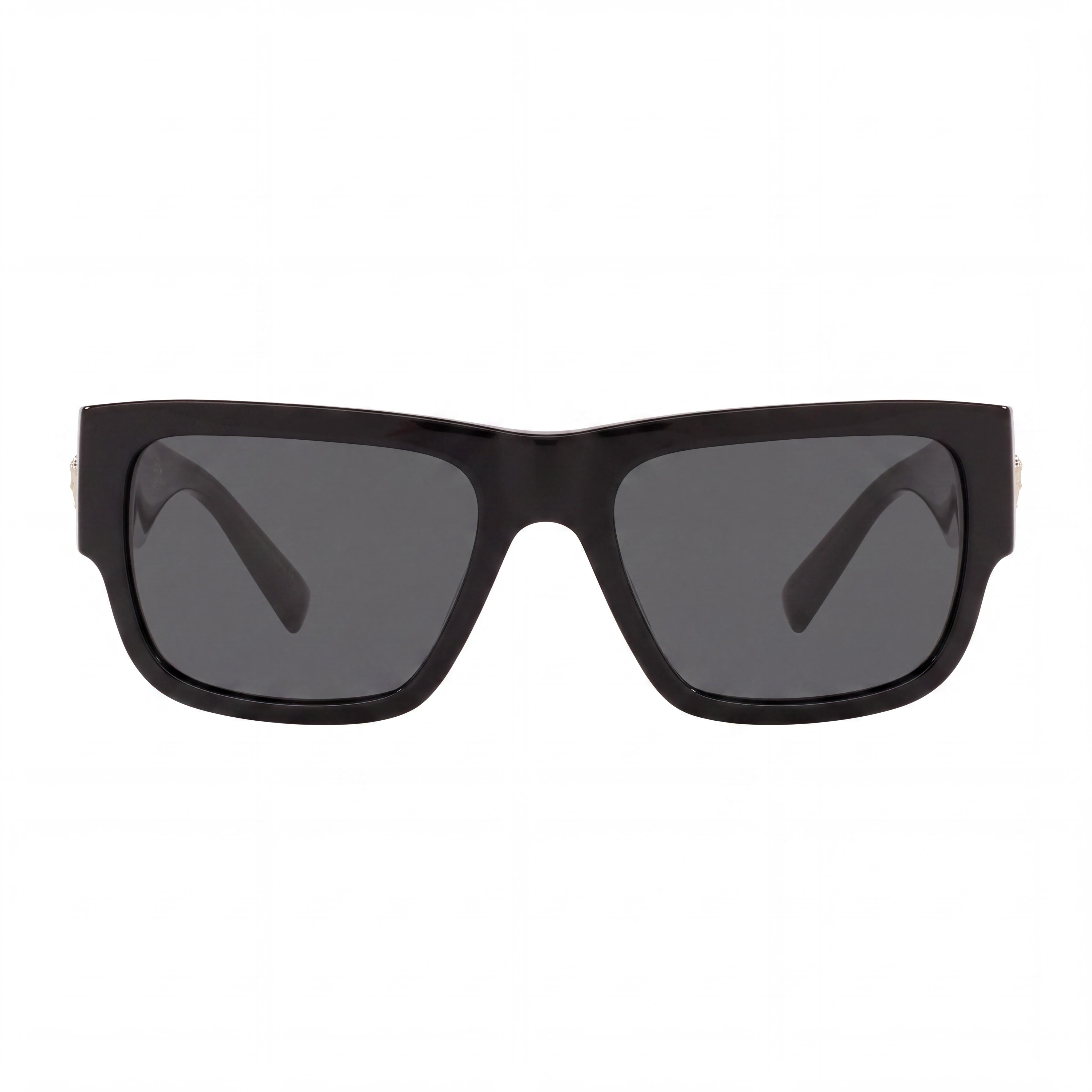 Versace VE4406 Unisex Sunglasses | Black Dark Grey Plastic Frame | Dark Grey Polycarbonate Lenses | UV Protection | 56mm, Photo 2
