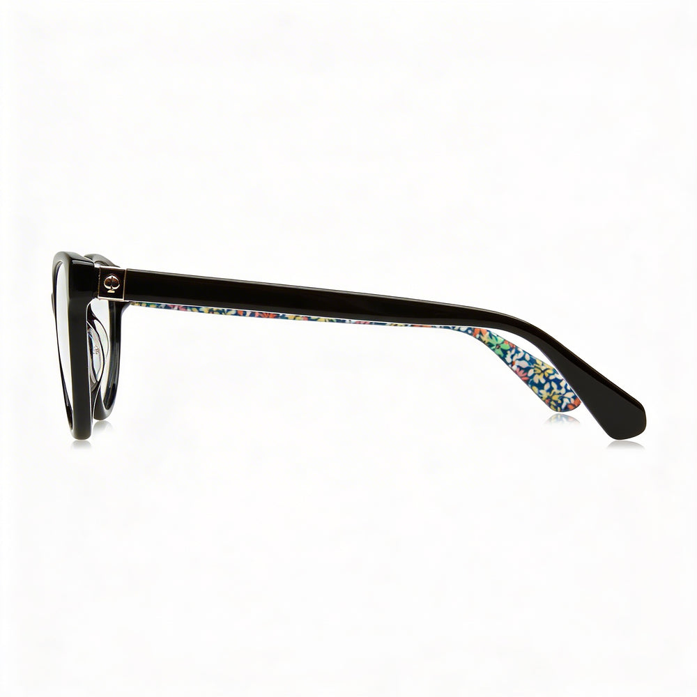 Kate Spade New York Moderno Gafas Ópticas Cat Eye con Montura de Acetato Negro para Mujer Ancho de Mica 52 mm