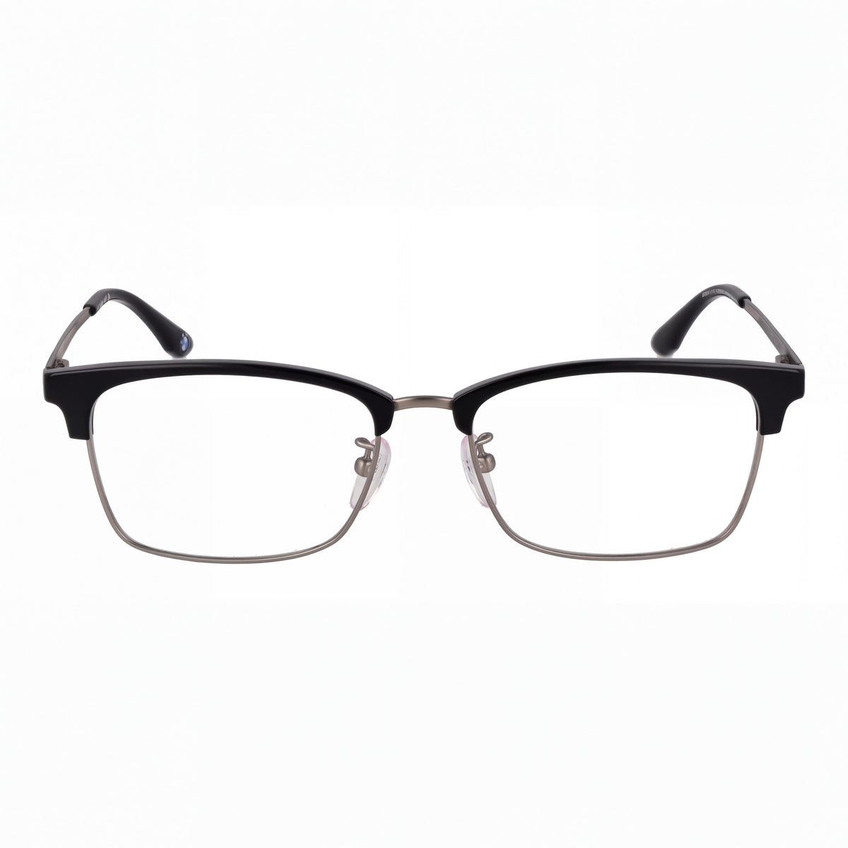 Gafas para hombre BMW con montura de titanio en rutenio oscuro mate y lentes de demostración transparentes, listas para graduar 54-17-145, Photo 2