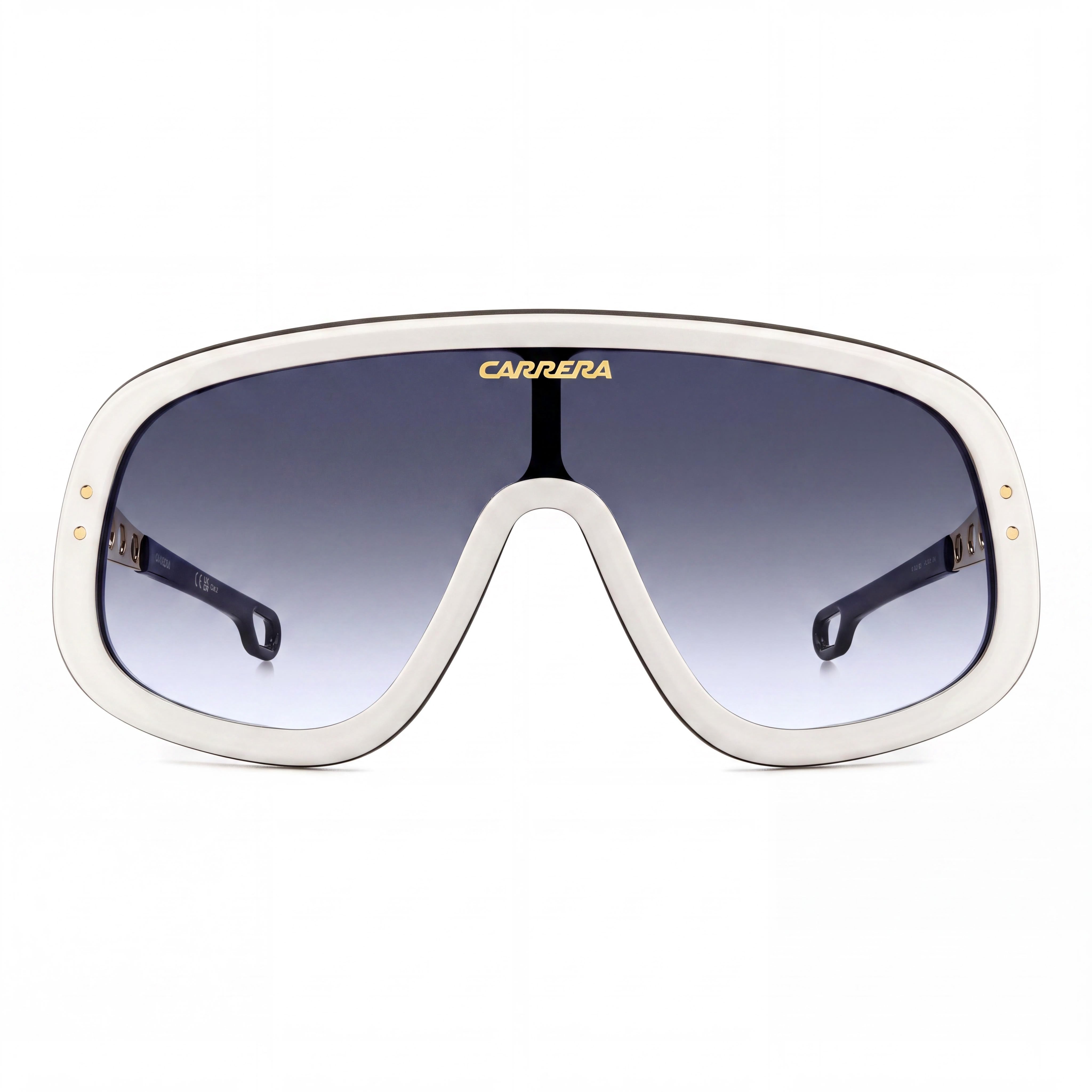 Gafas de sol Carrera modernas unisex de metal chapado en oro blanco y TR90, lentes 99 mm, puente 1 mm, patillas 140 mm, Photo 2