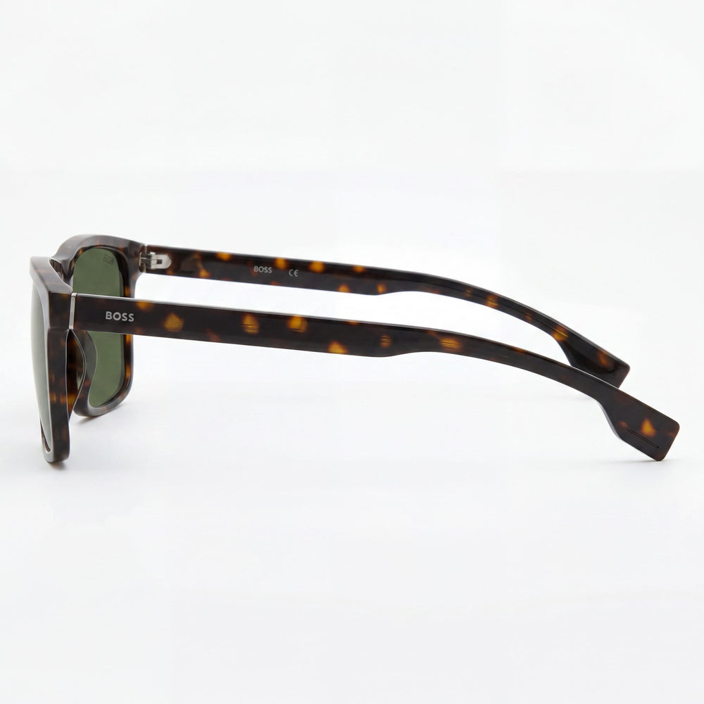 BOSS by Hugo Boss Men's Boss 1036/S Plastic Frame Dark Havana Green UV Protection Non-Polarized Eyewear 58mm