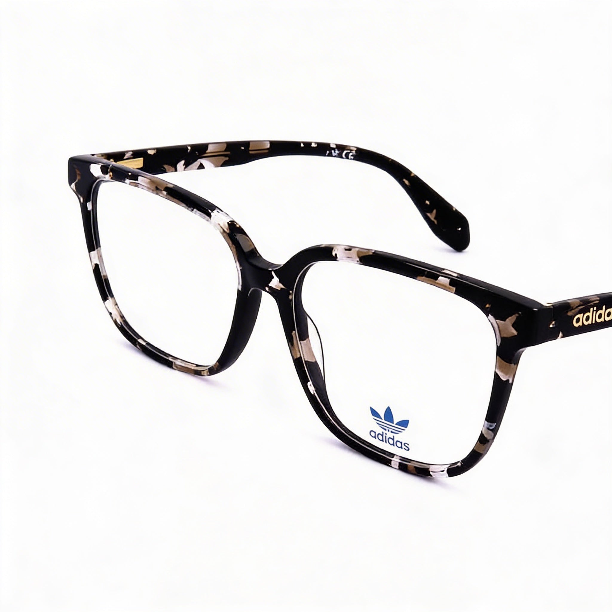 Gafas adidas Originals Modern para hombre con montura de plástico, Black Havana, lentes transparentes, talla 52-15-145, Photo 2