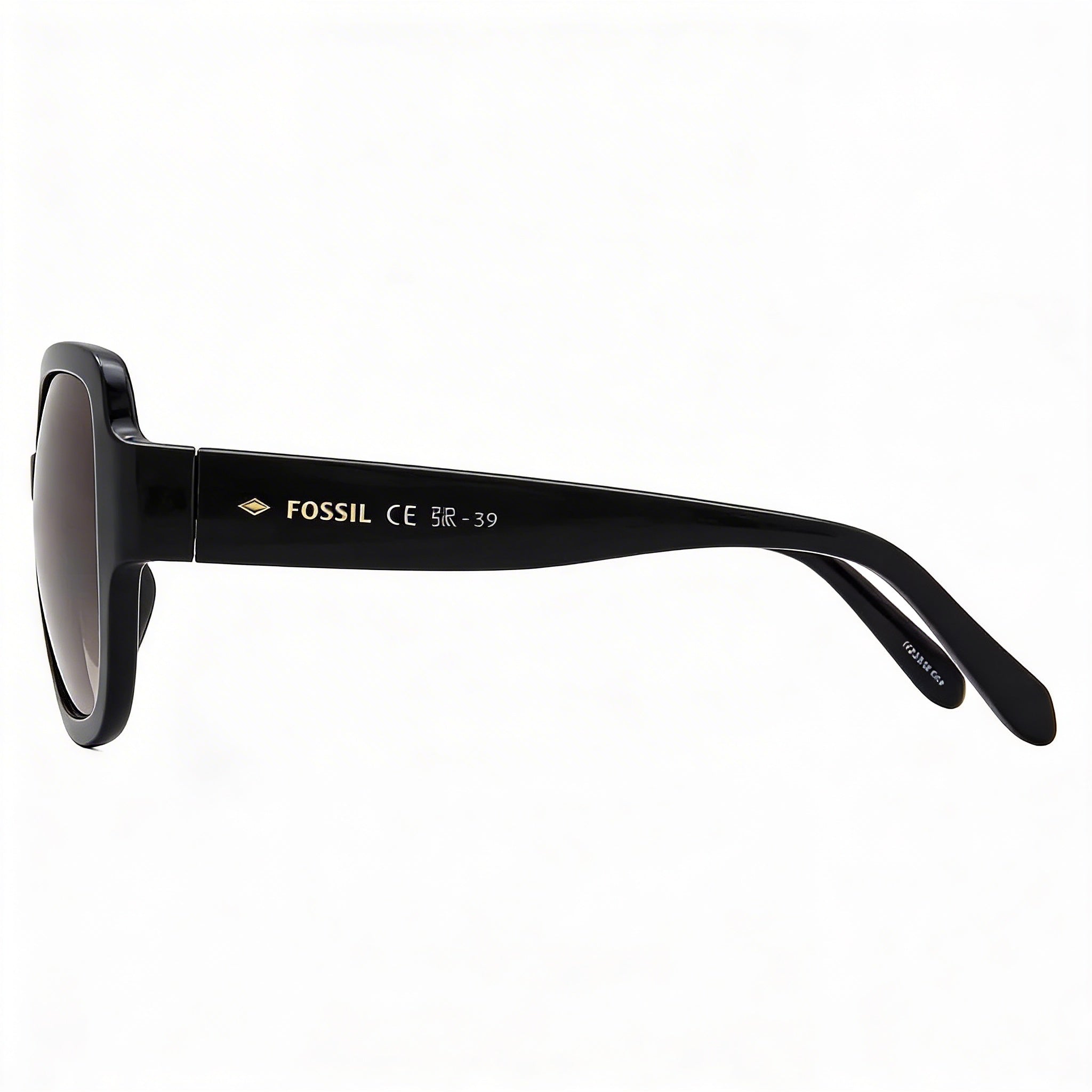 Gafas de sol Fossil Fos 3151/G/S para mujer, armazón negro y marrón, lente marrón, propionato de celulosa, 55 mm, Photo 2