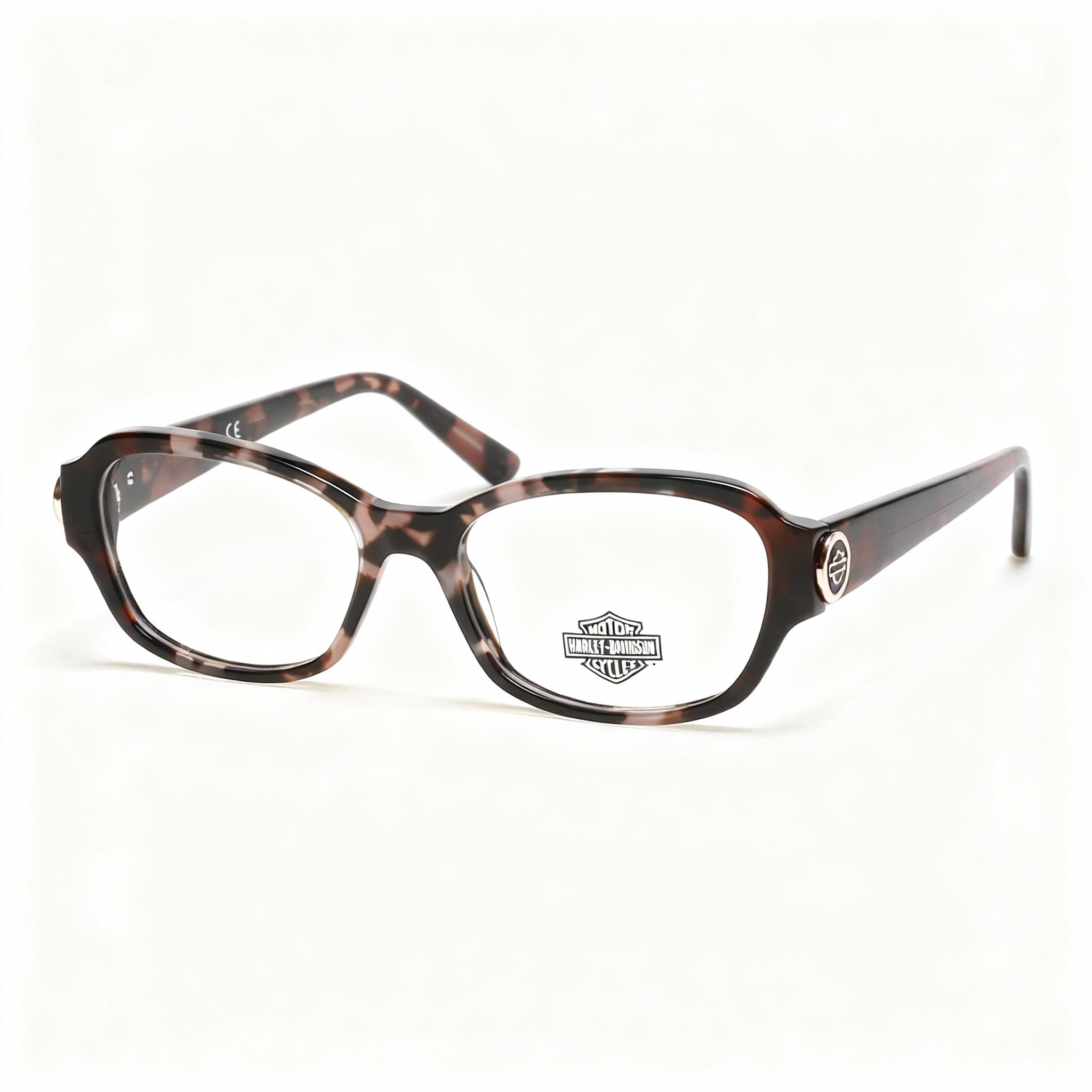 Harley-Davidson Men's Hd0567 Pink Plastic Frame Polarized Clear Lens Eyeglasses 51-16-145, Photo 3