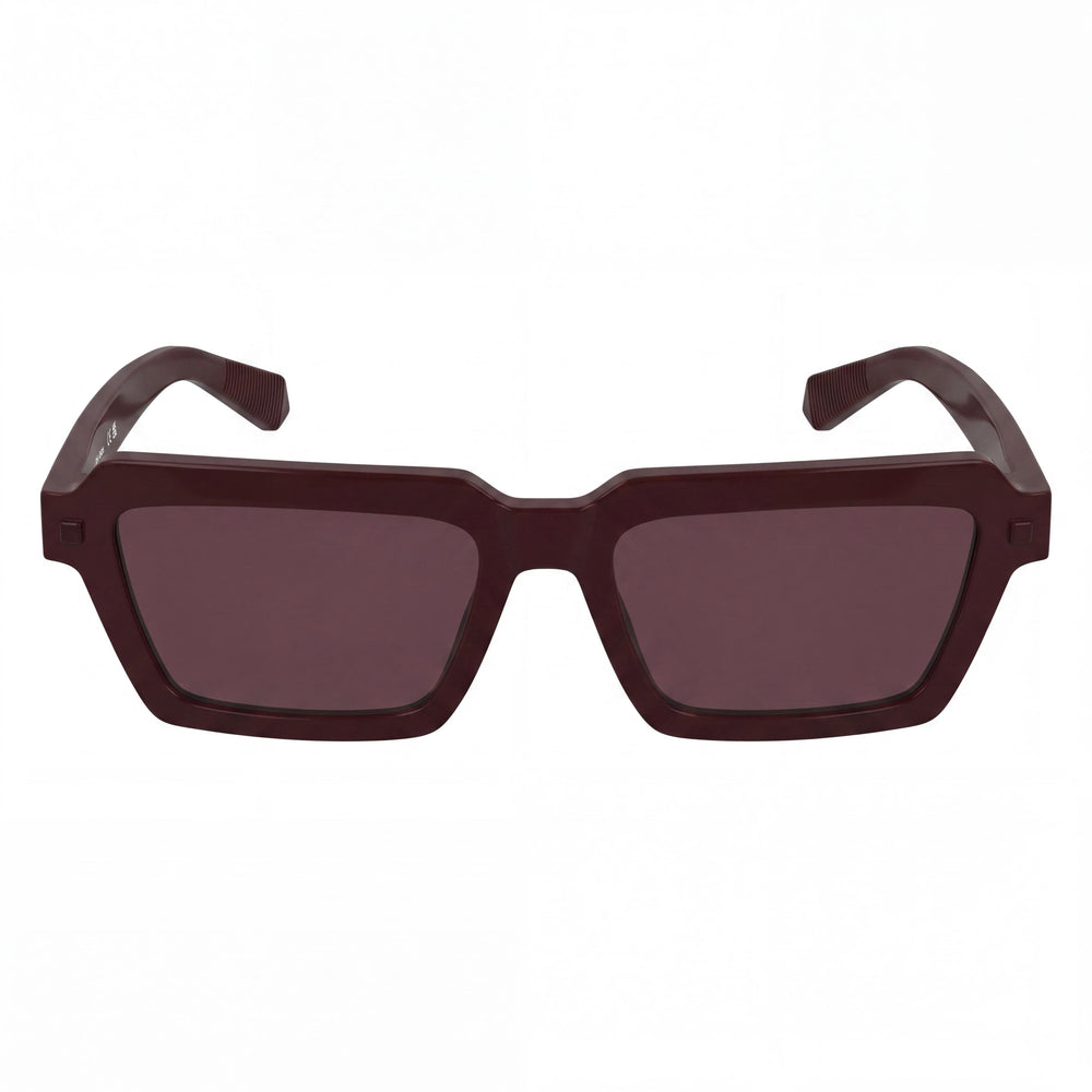 Gafas de sol Calvin Klein Jeans Ckj25622s para mujer, montura de plástico burdeos, color vino sólido, sin polarizar, protección UV, 53 mm