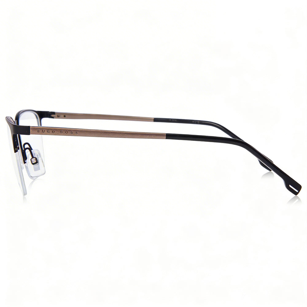 Hugo Boss Audio Systems 1187 RZZ Gafas Ópticas Unisex de Acero Inoxidable Color Rutenio Oscuro Mate Sin Polarizar 52mm