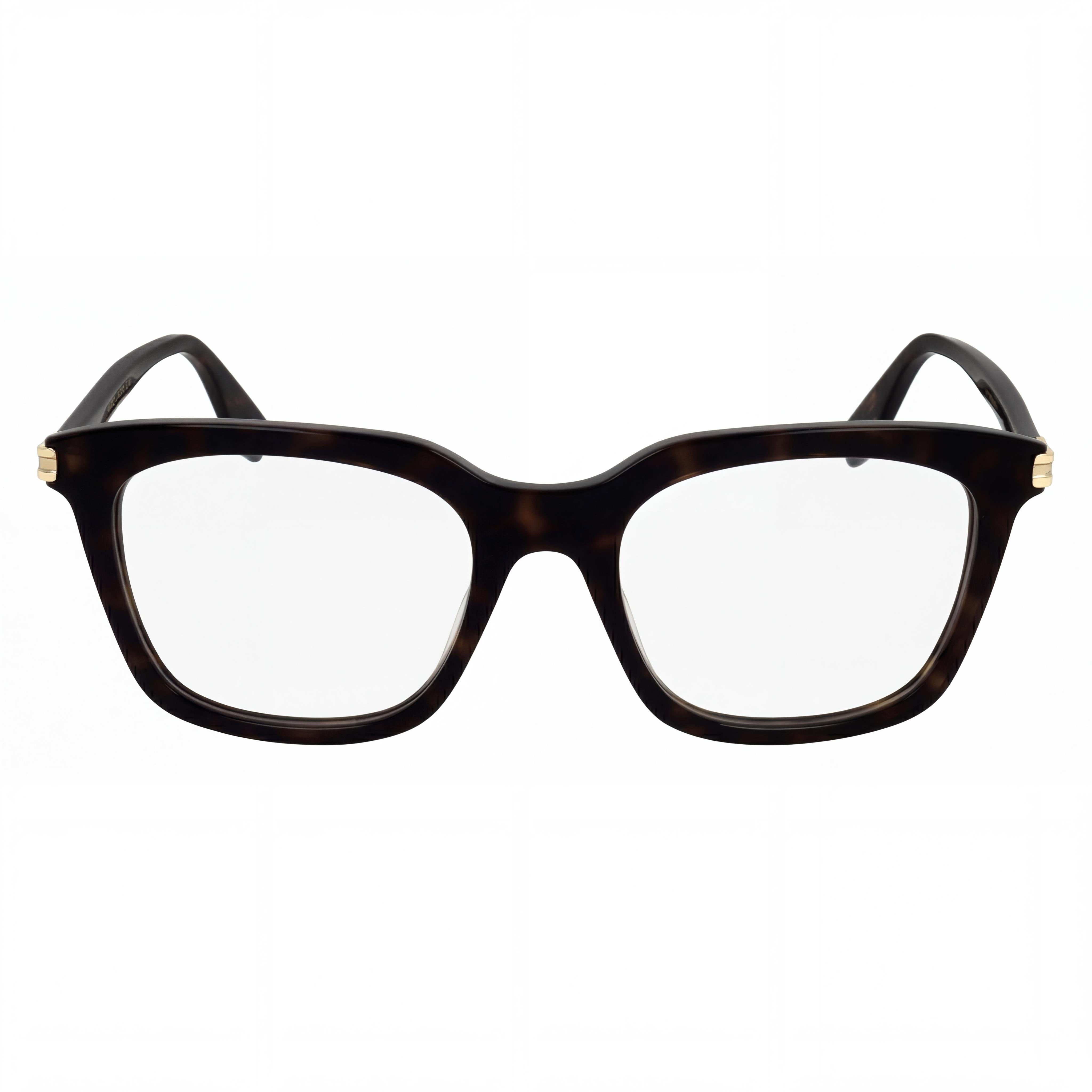 Marc Jacobs Modern Men’s Eyeglasses featuring Havana Acetate Frame and Transparent Lenses, 52mm Lens Width, Photo 2