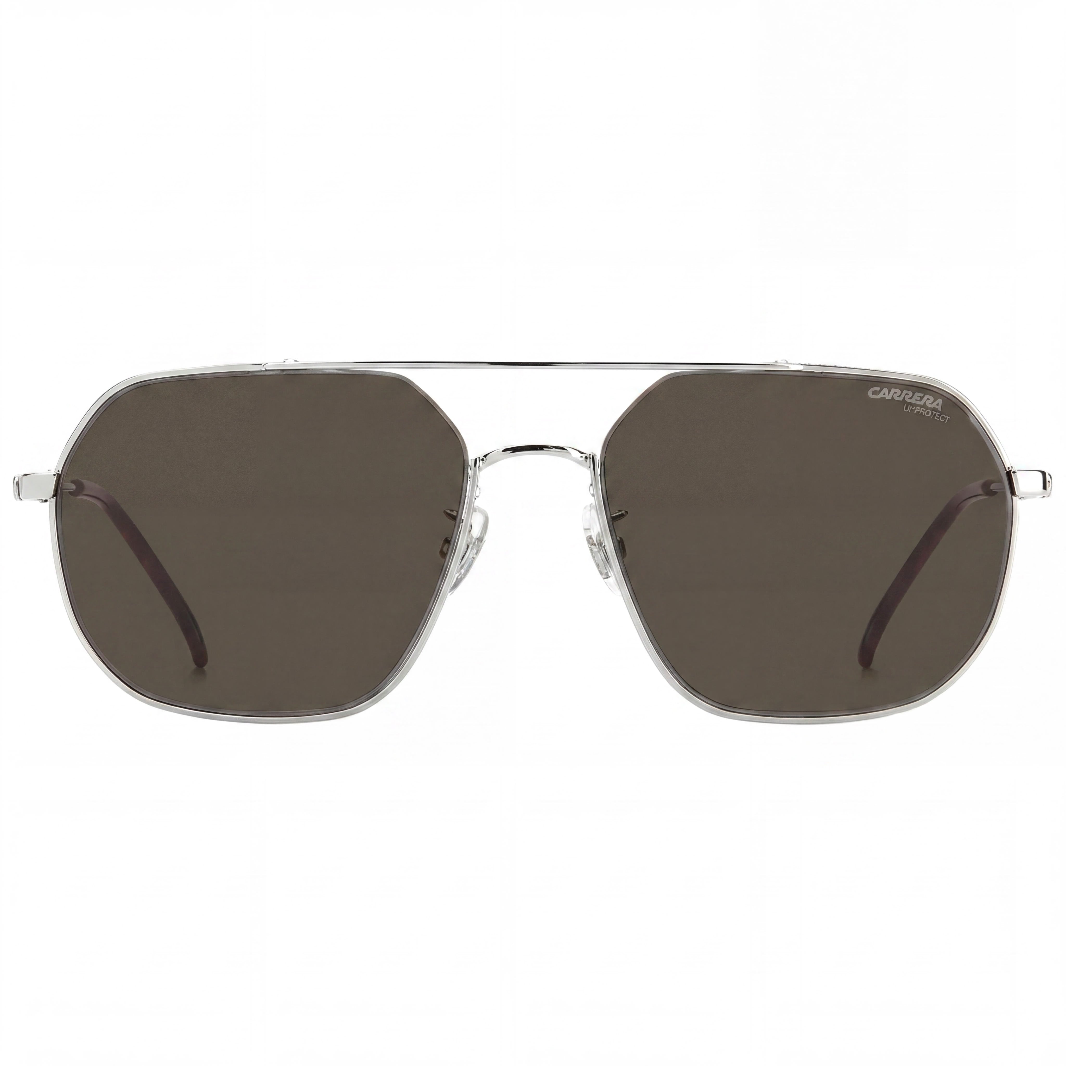 Carrera 1035 Unisex Sunglasses with UV Protection - Palladium Silver Stainless Steel, Dark Brown Lenses, 58mm, Photo 2