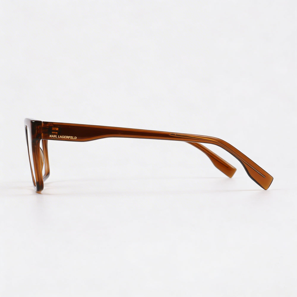 Gafas de sol unisex KARL LAGERFELD Modern KL6138, montura marrón inyectada con lentes marrones, 53 mm