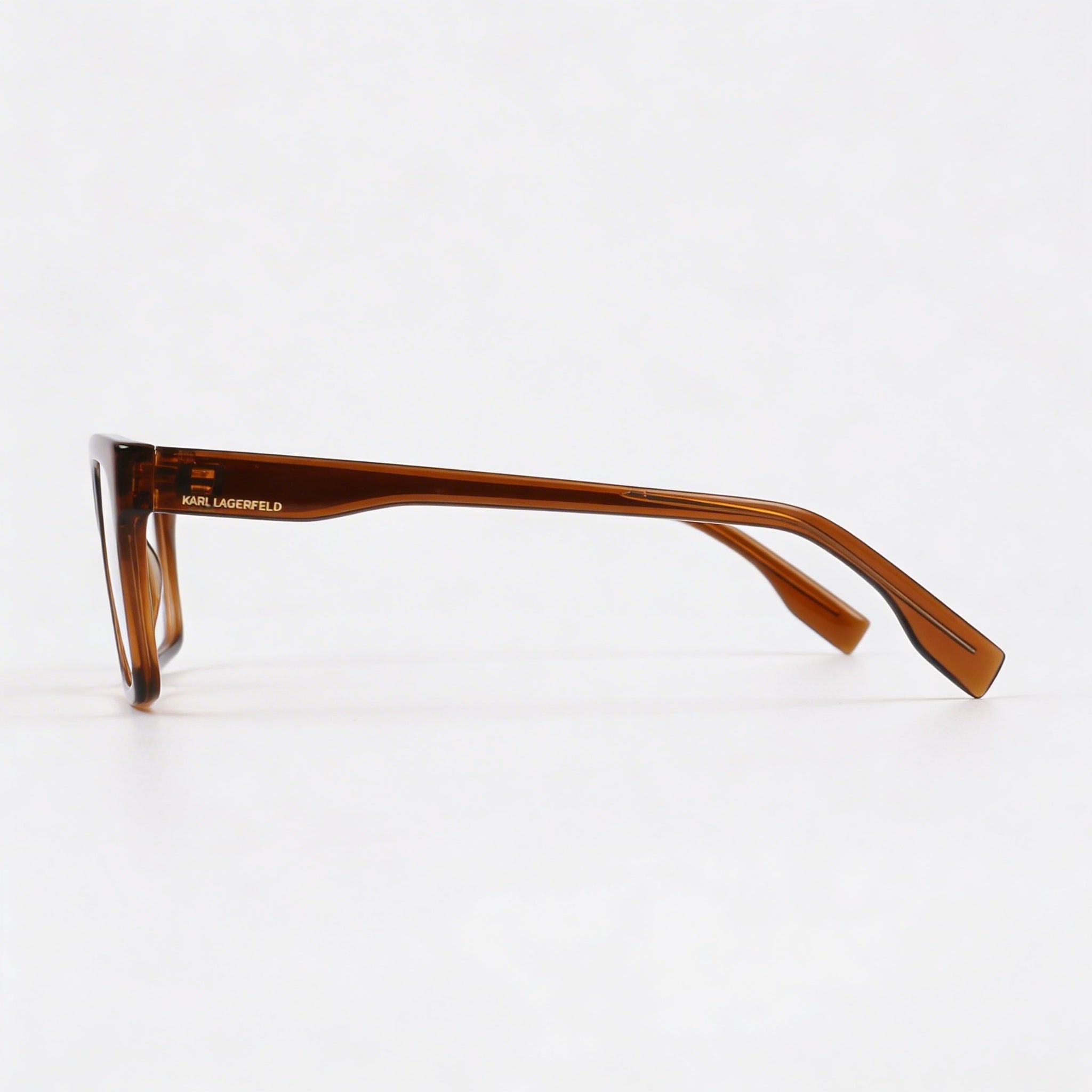 KARL LAGERFELD Modern KL6138 Unisex Sunglasses, Injected Brown Frame with Brown Lenses, 53mm, Photo 2