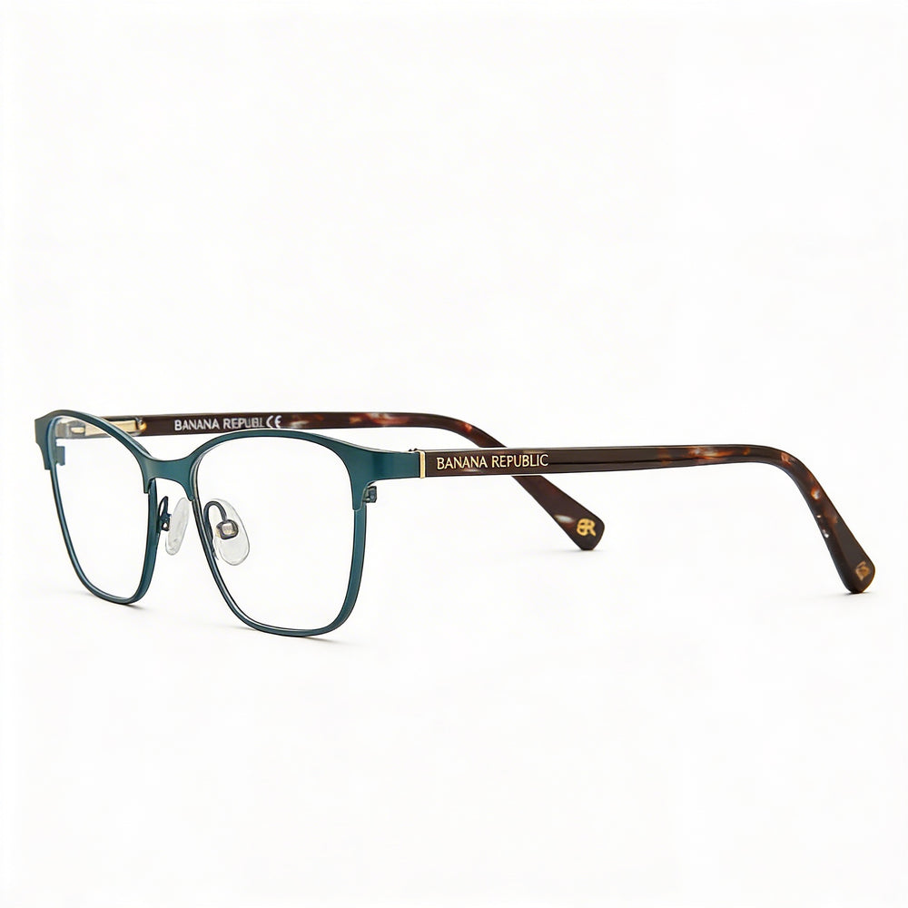 Banana Republic Camila Men's Blue Metal Frame Polycarbonate Clear Lenses Eyewear 51-17-135mm