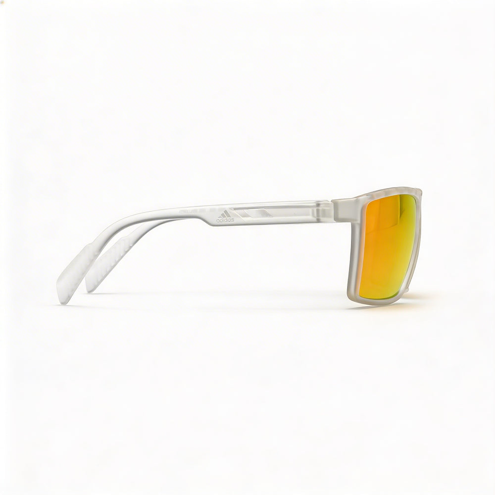 adidas Classic Men's Sunglasses featuring Kristall Acetate Frame and Brown Mirror Lenses, UV Protected, 63mm