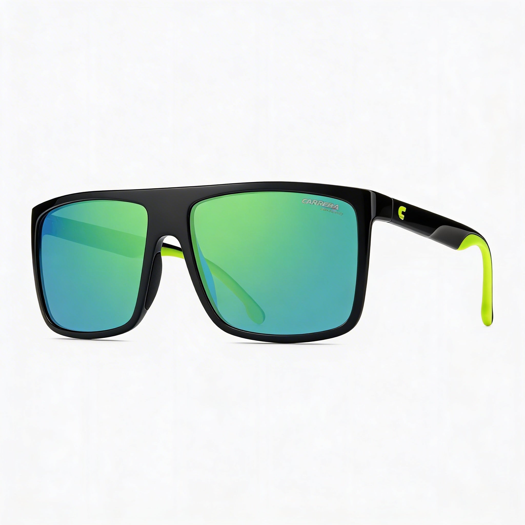 Carrera Classic Men's Polyamide Rectangle Sunglasses Black Green UV Protection Non-Polarized 58-16-145, Photo 3