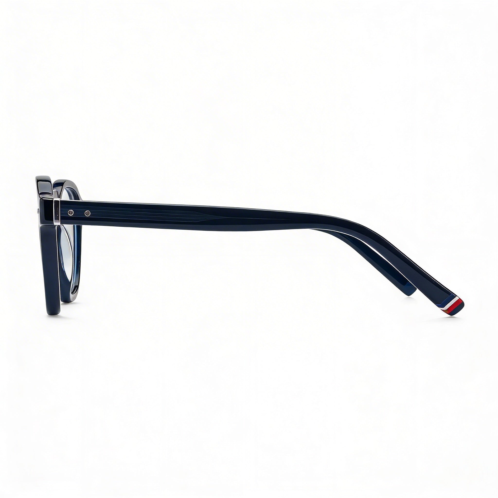 Tommy Hilfiger Th 2033 Modern Unisex ECO ACETATE Blue Palladium Frame Blue Lenses Eyeglasses 48, Photo 3