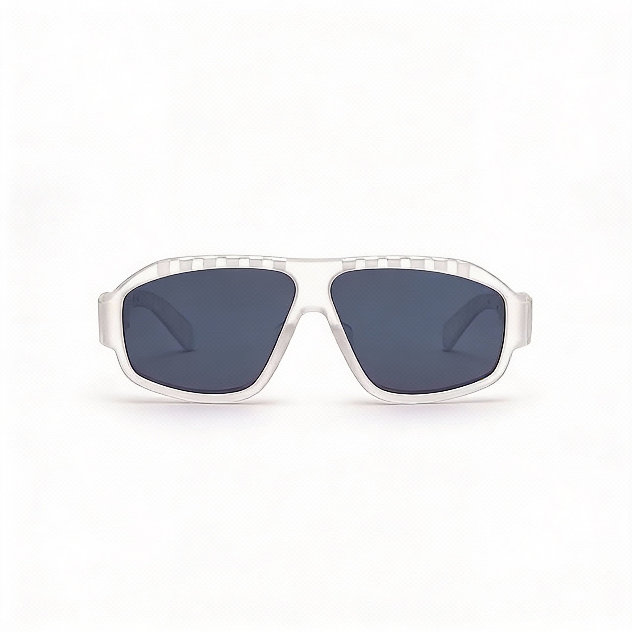 Gafas de sol Adidas Contemporary unisex con montura de plástico transparente, sin polarizar, con protección UV y espejo azul de 62 mm, Photo 2
