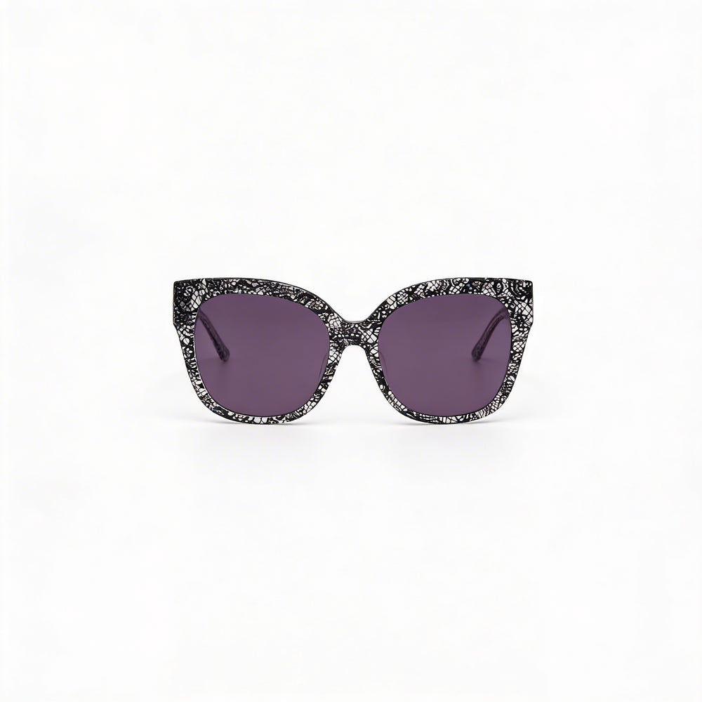 bebe Bb7248 Women's Jet Lace Acetate Eyewear with UV Protection Lenses, Size 56-18-140