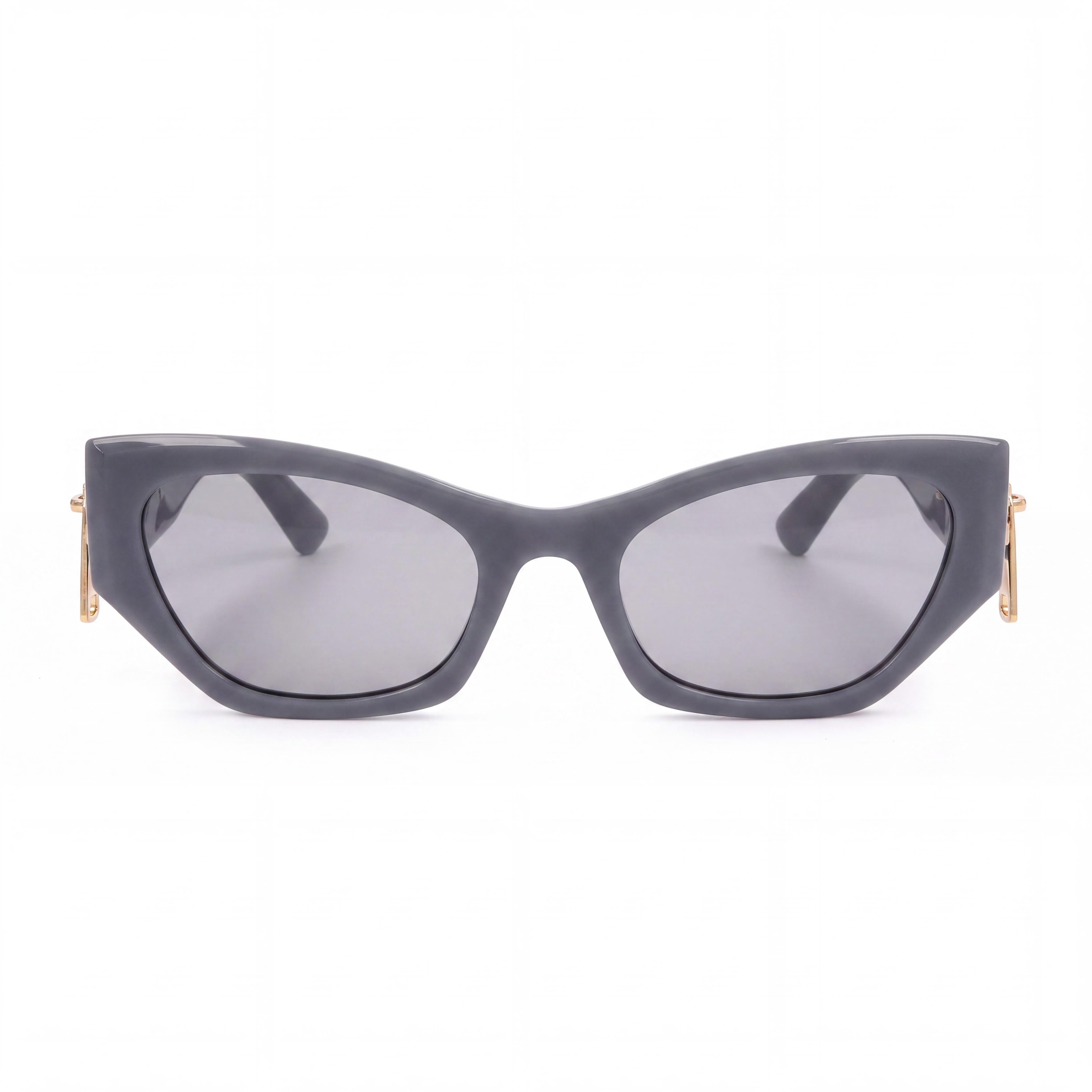 Moschino Casual Women's Non-Polarized Polyamide Inj-Gril. Sunglasses Azure Frame Grey Lens 55-21-140, Photo 2