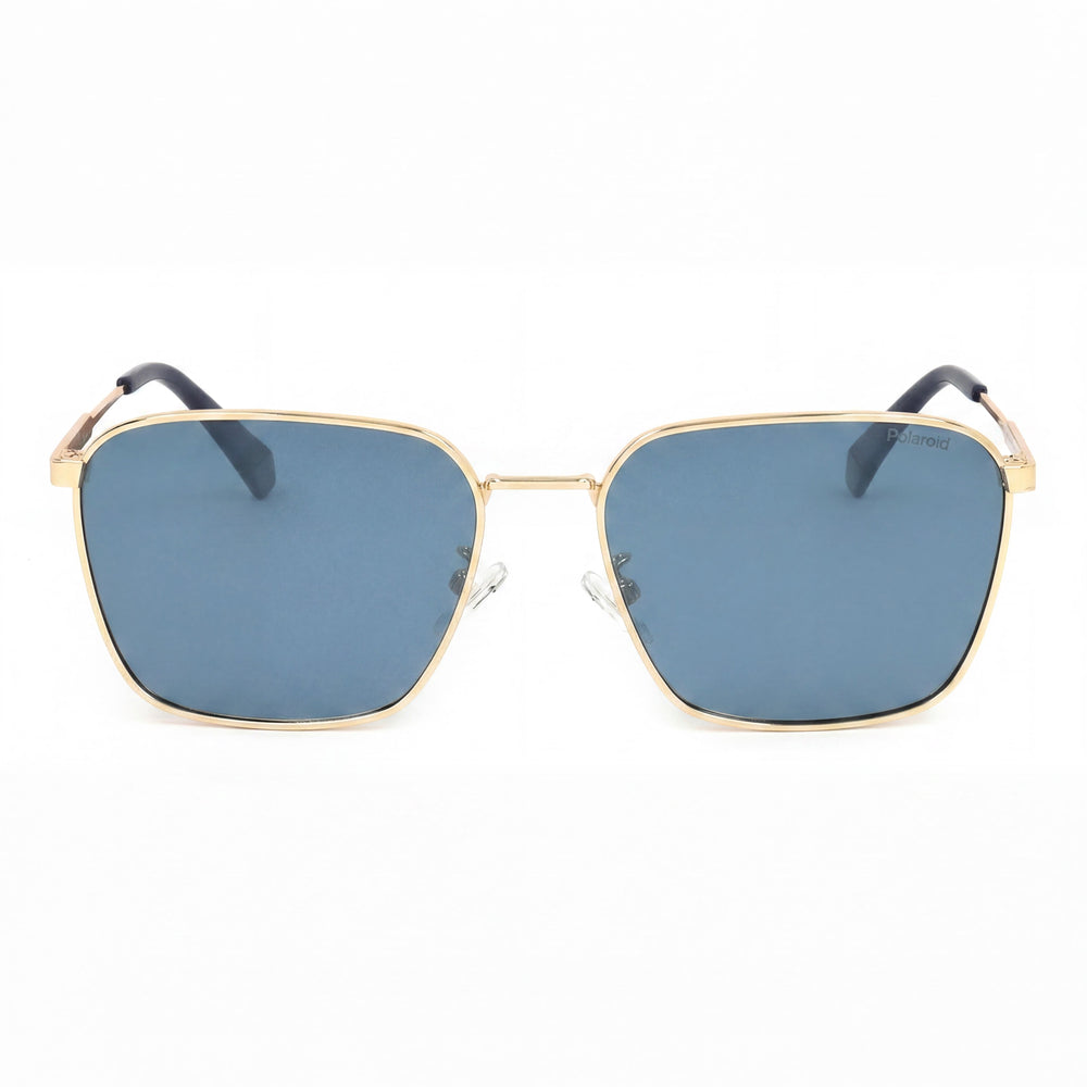 Gafas de sol cuadradas Polaroid PLD 4120/G/S/X-0LKS doradas para hombre, 61 mm