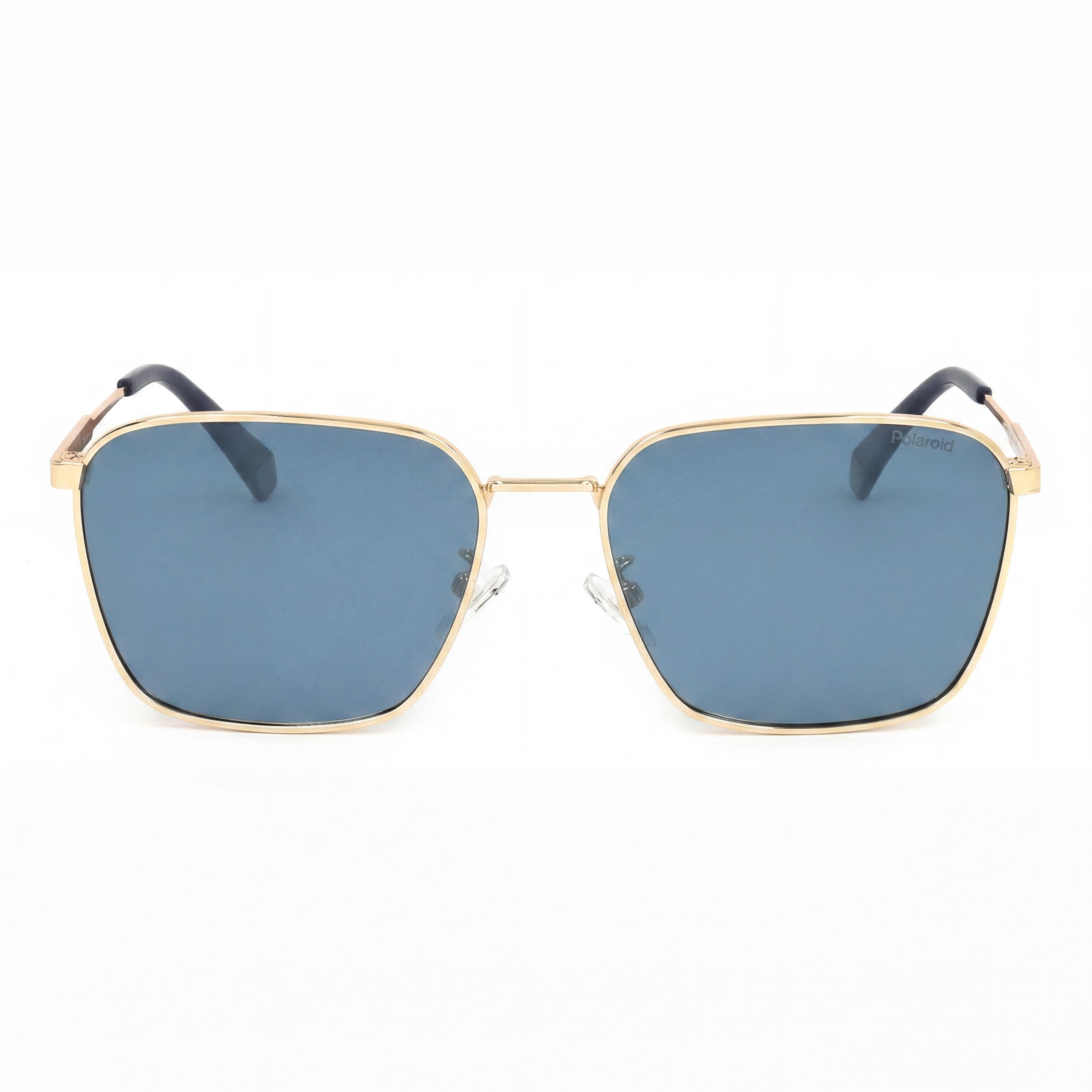 Polaroid PLD 4120/G/S/X-0LKS Gold Square Sunglasses for Men, 61mm, Photo 2