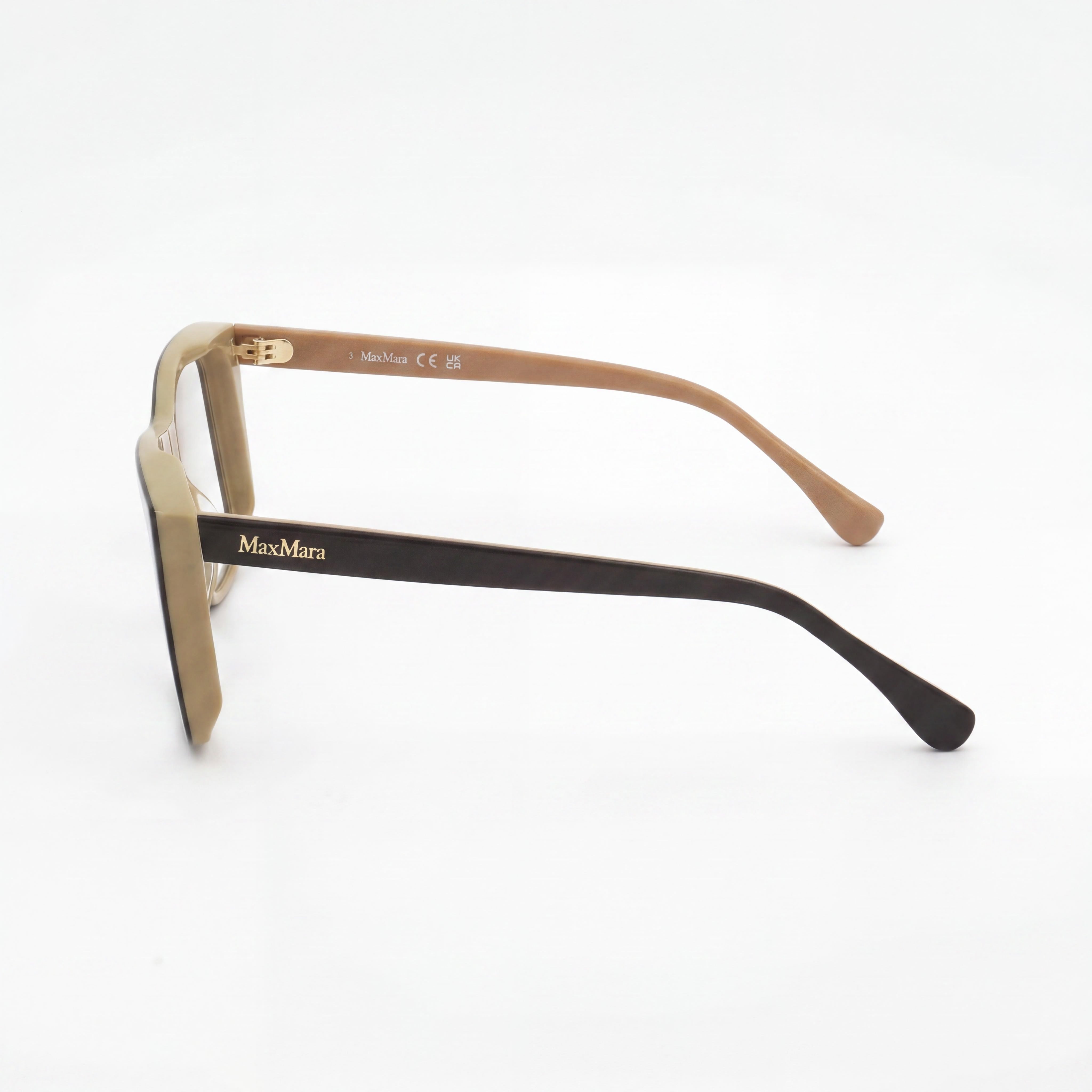MaxMara MM5096 Women's Modern Plastic Eyeglasses Dark Brown 54mm, Photo 2