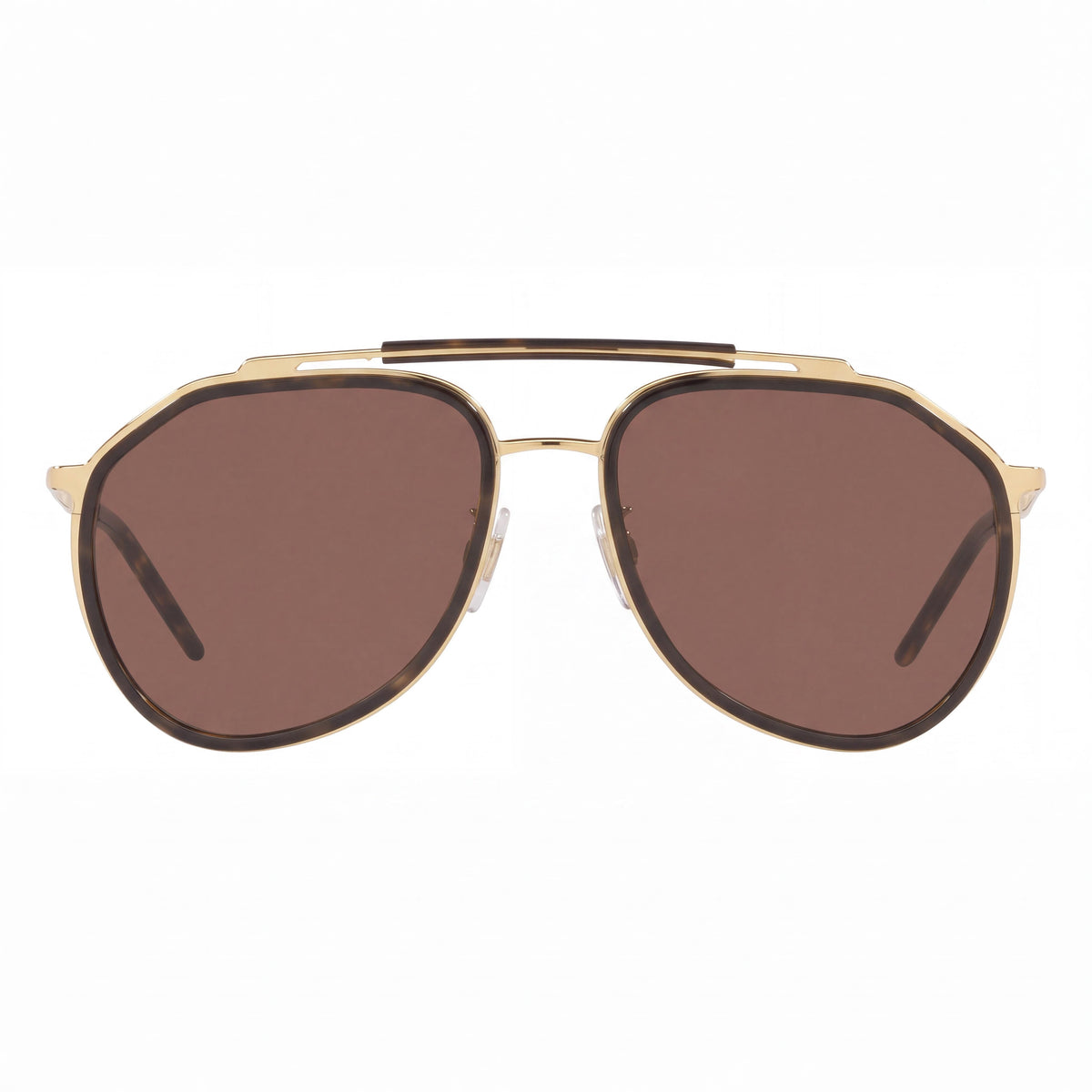 Dolce & Gabbana 0DG2277 02/73 Gafas de sol de aviador unisex Montura de acetato multicolor Lentes marrón oscuro 57mm Protección UV, Photo 2