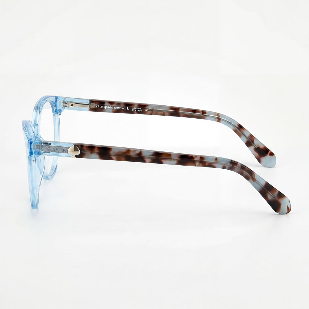 kate spade new york Modern Women's Blue Acetate Optical Eyeglasses Frames with Polycarbonate Lenses 50-17-140mm