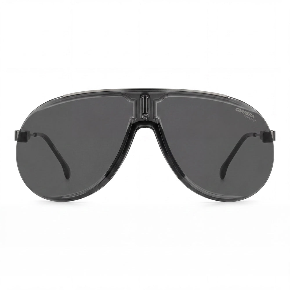 Carrera Superchampion Unisex Polycarbonate Frame Dark Ruthenium Black with Grey Lenses 99mm