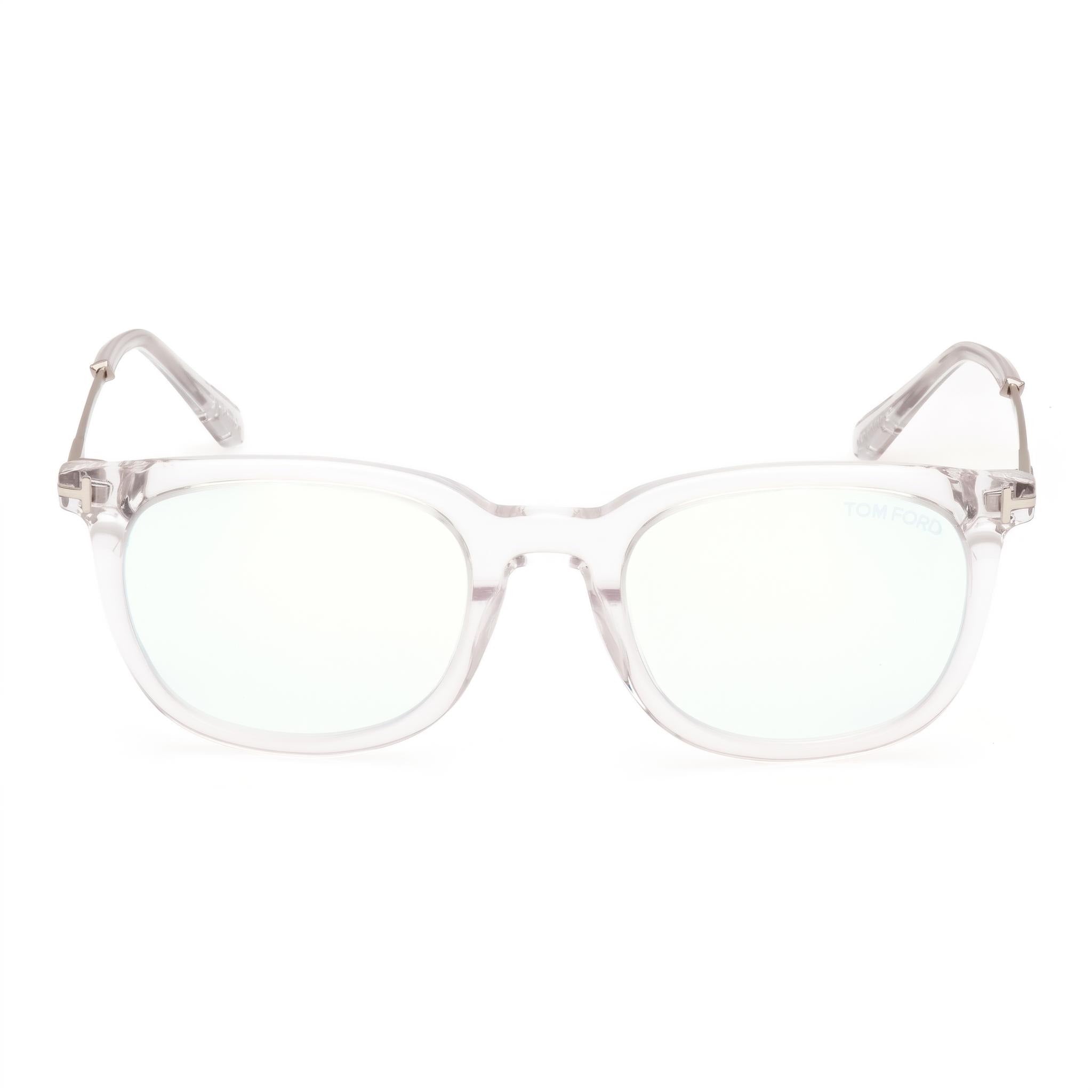 Tom Ford FT5904-B BLUE BLOCK Men's Clear Lenses Crystal Shiny Palladium 50mm, Photo 2