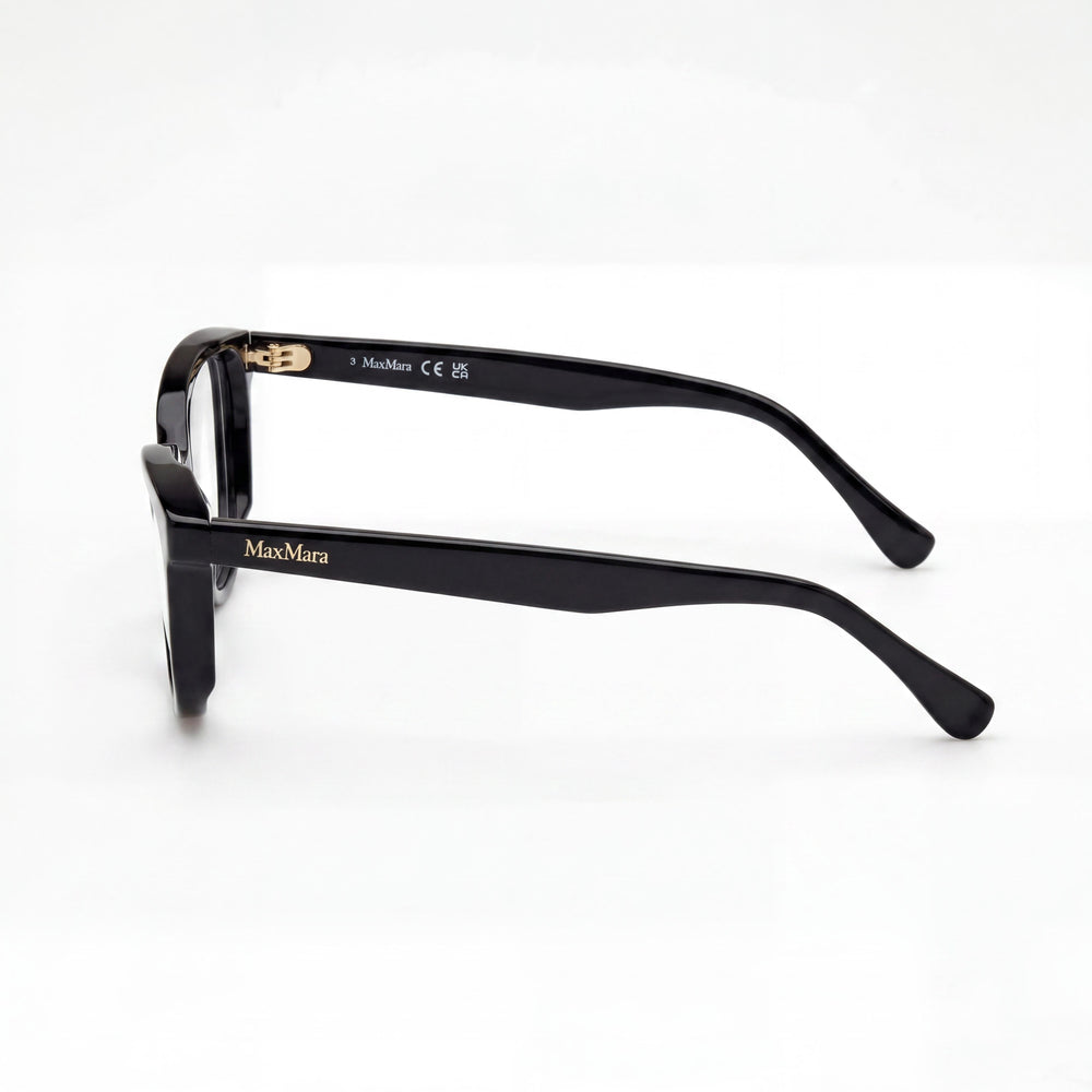 MaxMara Mm5143 Women's Black Plastic Clear Lens Glasses 53mm