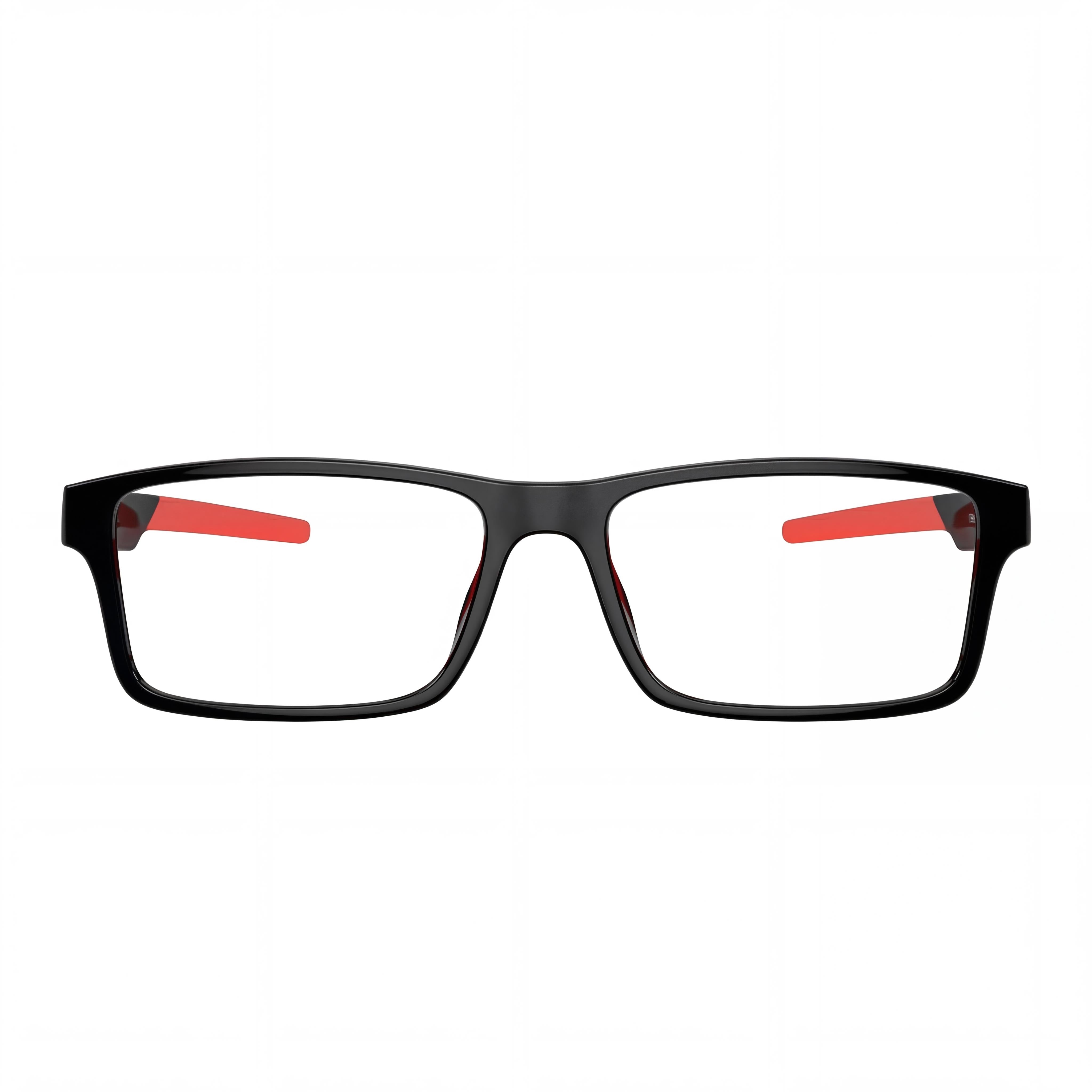 Monturas de gafas rectangulares de plástico negro para mujer Scuderia Ferrari Fz8004u 55mm, Photo 2
