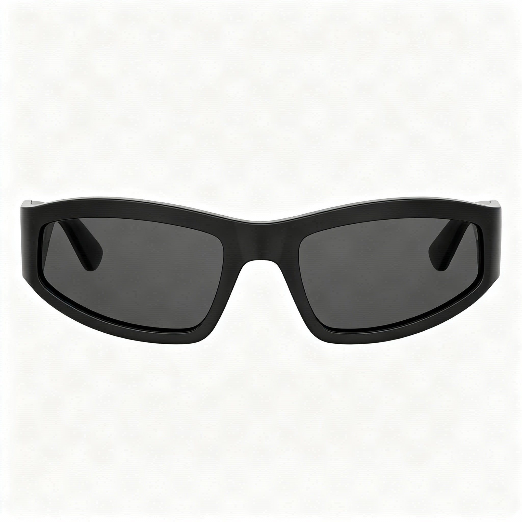 Moschino MOS164/S Men's Black Polyamide Casual Wrap Sunglasses, Grey Non-Polarized Lenses 60-21-130, Photo 3