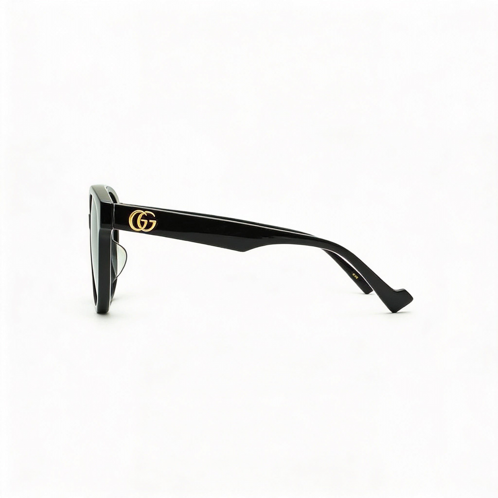 Gucci GG0960SA-002 Women's Cat Eye Plastic Frame Black Grey Non-Polarized UV Protection Sunglasses 55mm, Photo 2