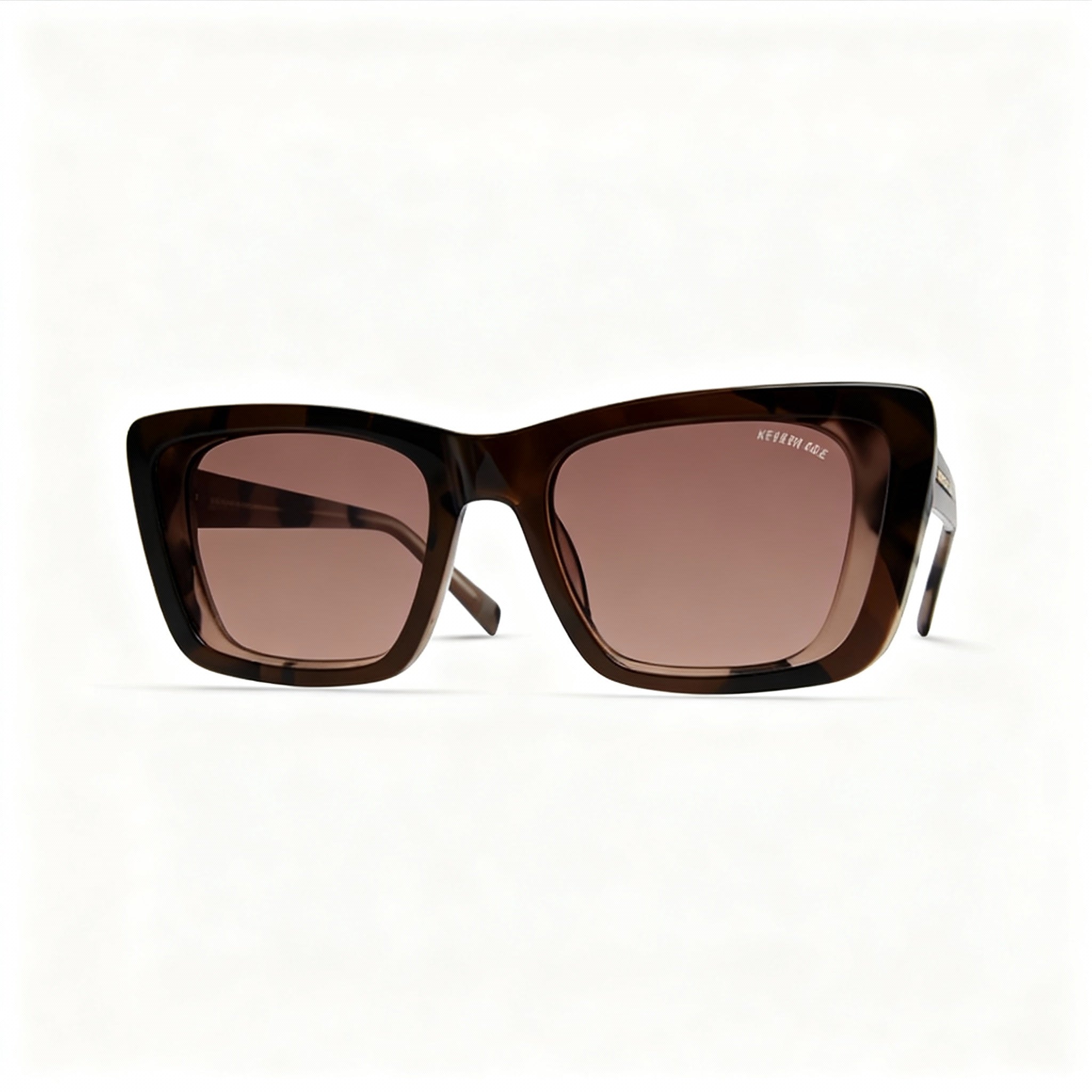 Kenneth Cole New York Kc5145f Women's Plastic Sunglasses, Shiny Light Brown, Gradient Brown Lenses, 51-19-140, Photo 3