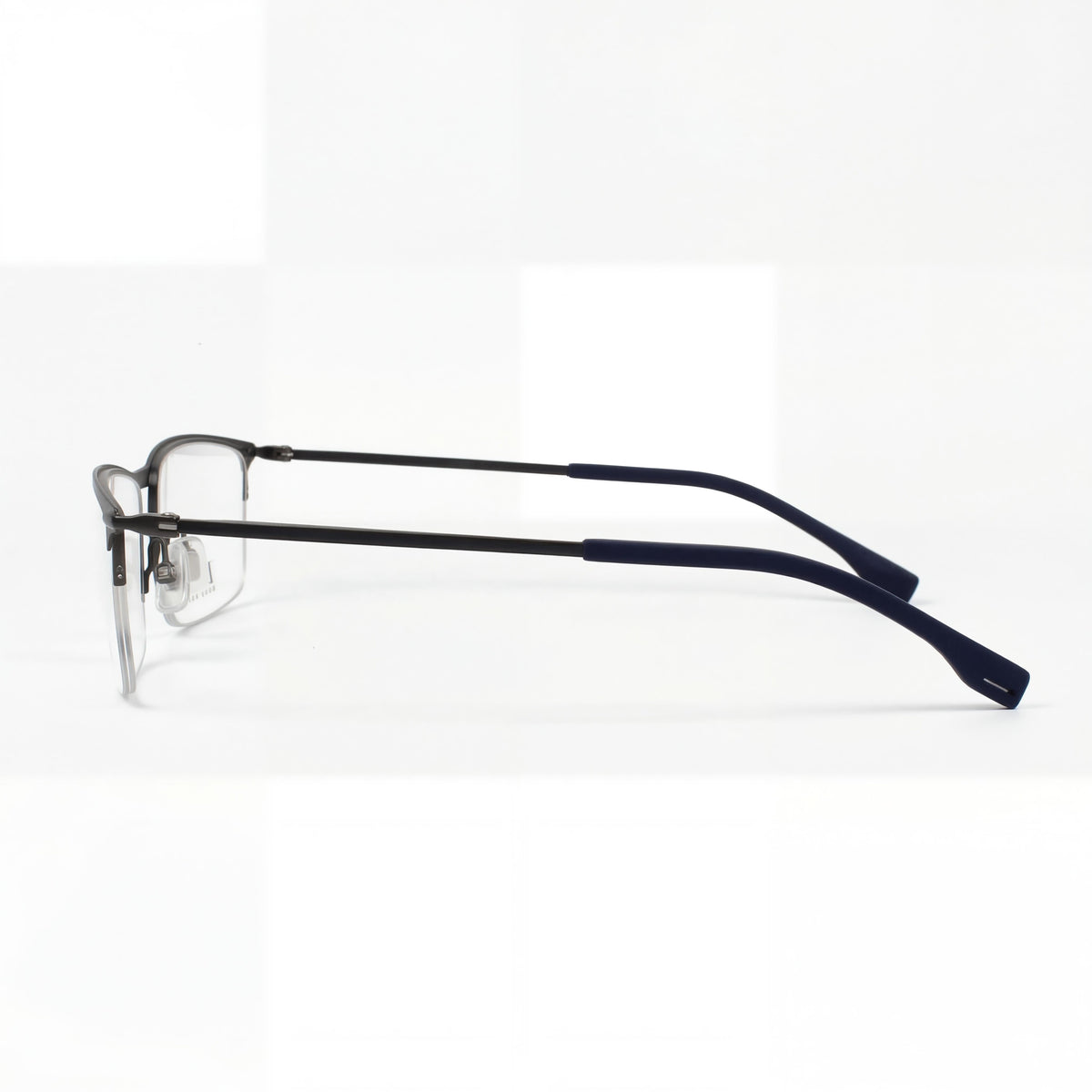 Gafas Hugo Boss para Hombre Boss 0940 Rectangulares de aleación de Acero de Goma Gris No Graduadas 55, Photo 3