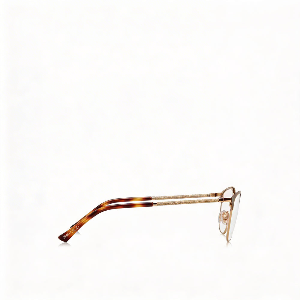 Gafas de sol Jimmy Choo modernas para mujer, acero inoxidable, lentes de demostración no polarizadas 53-16