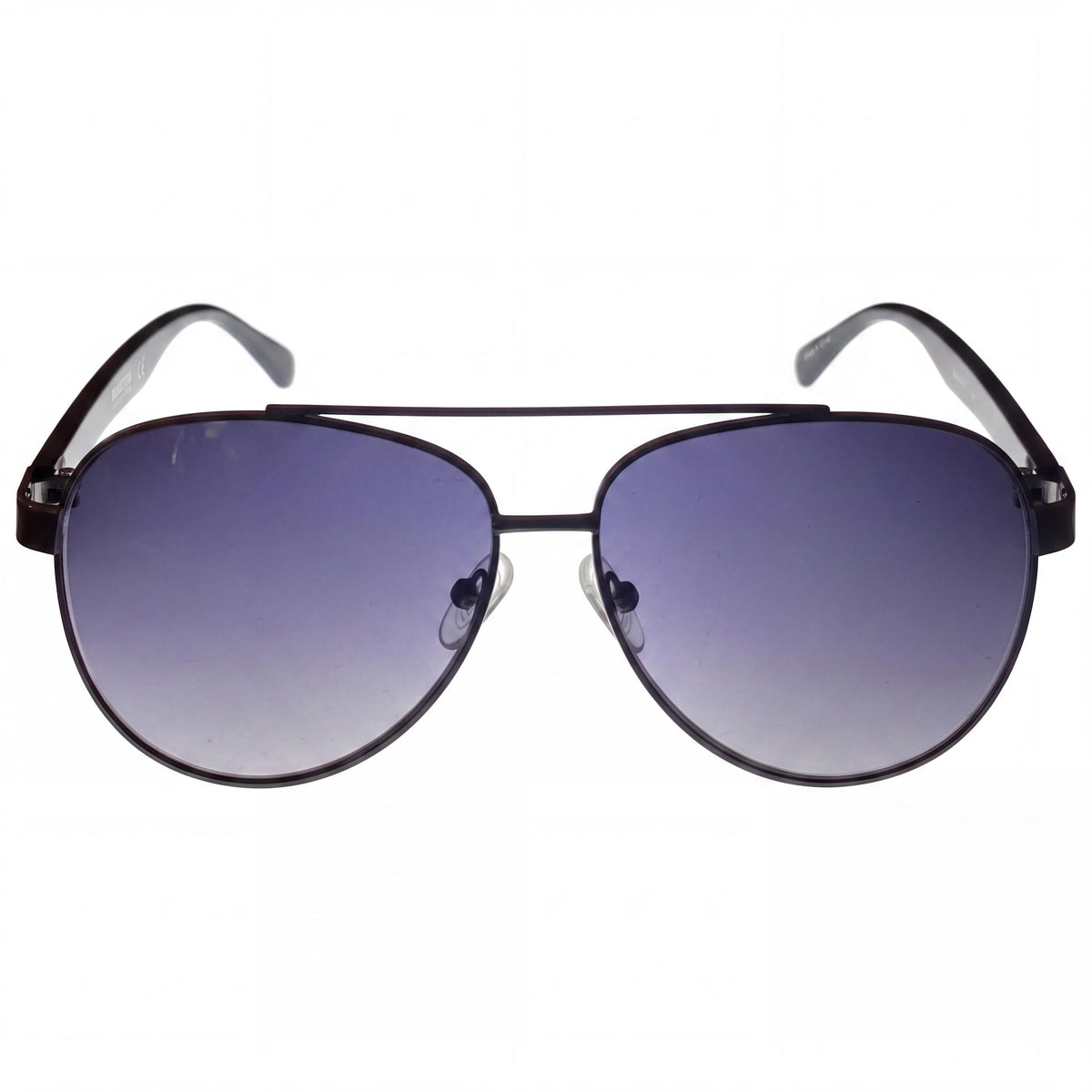 Kenneth Cole Kc1394 Men's Shiny Gunmetal Metal Pilot Sunglasses Smoke Gradient UV Protection 59mm, Photo 2
