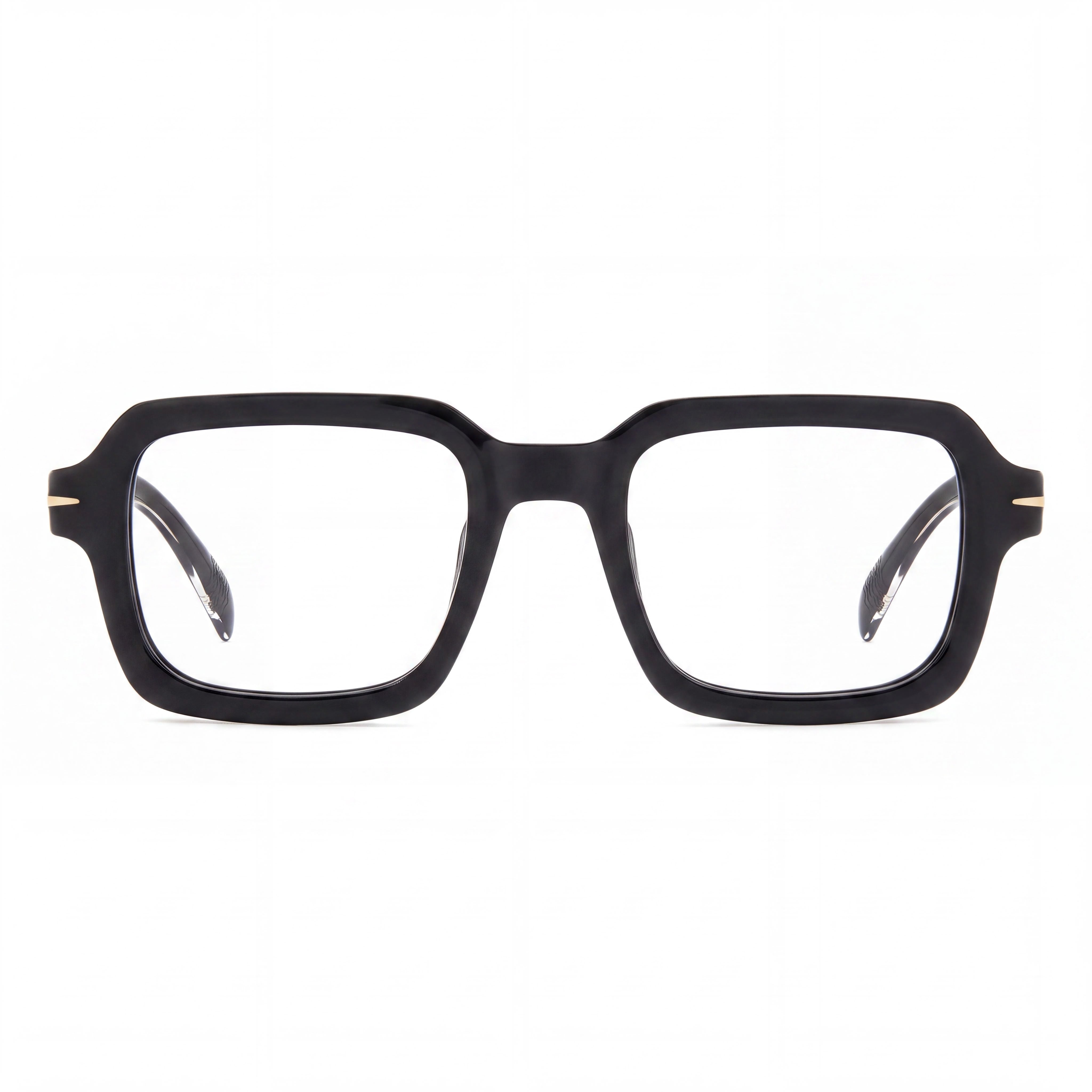 Beckham 7113 807 Men's Black Acetate Frame Polycarbonate Non-Polarised Glasses, 50mm Lens, 21mm Bridge, 145mm Temple, Photo 2
