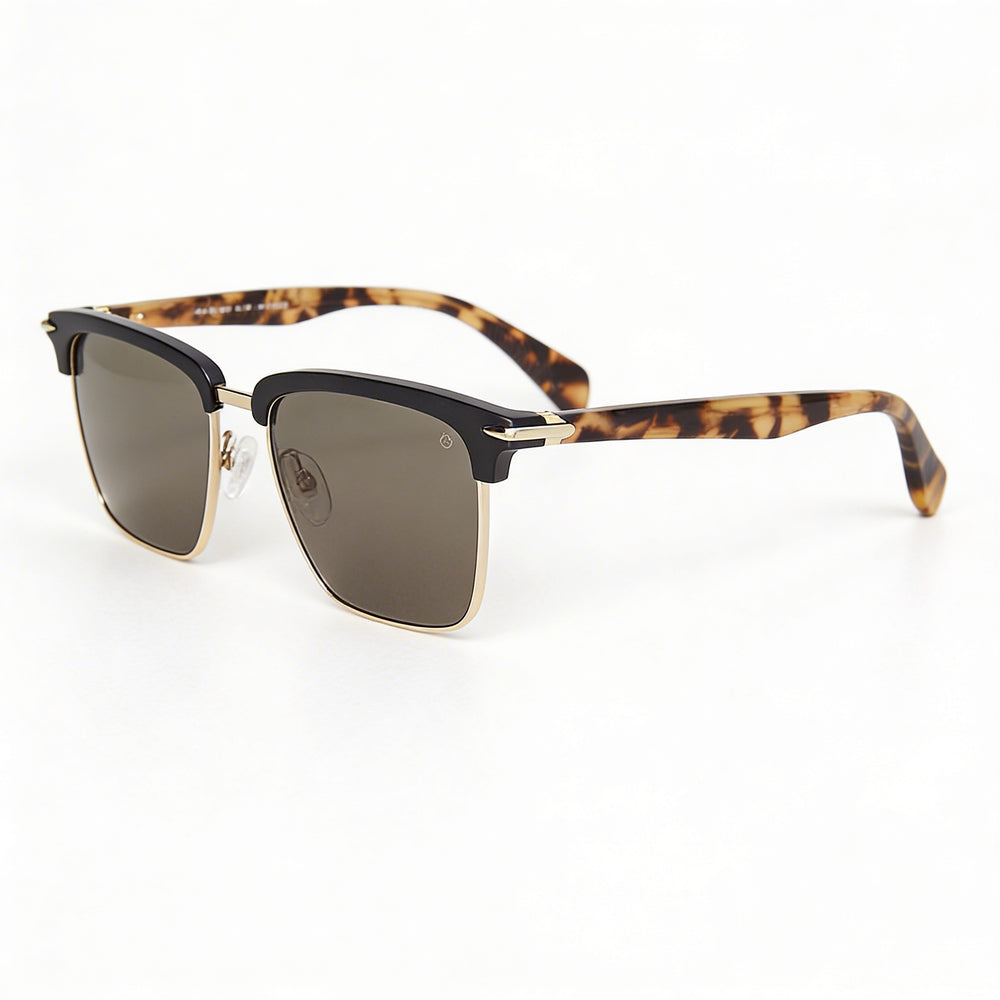 Gafas de sol Rag & Bone rnb 5034 de acero inoxidable para mujer con montura y lentes en negro mate, protección UV, sin polarizar, 54 mm