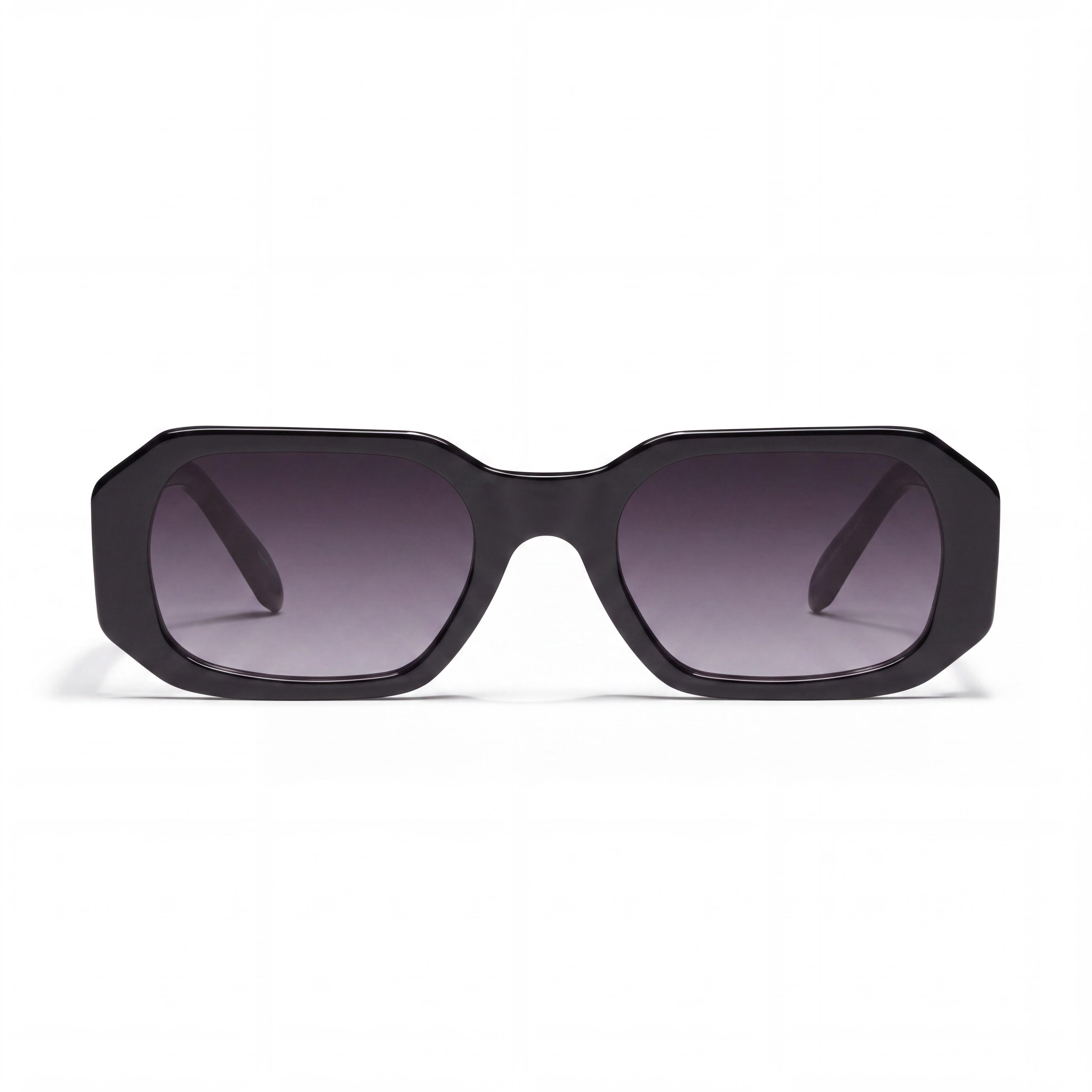QUAY AUSTRALIA Hyped Up Women’s Black Smoke Injection Frame Sunglasses with UV Protection, 144mm, Photo 2