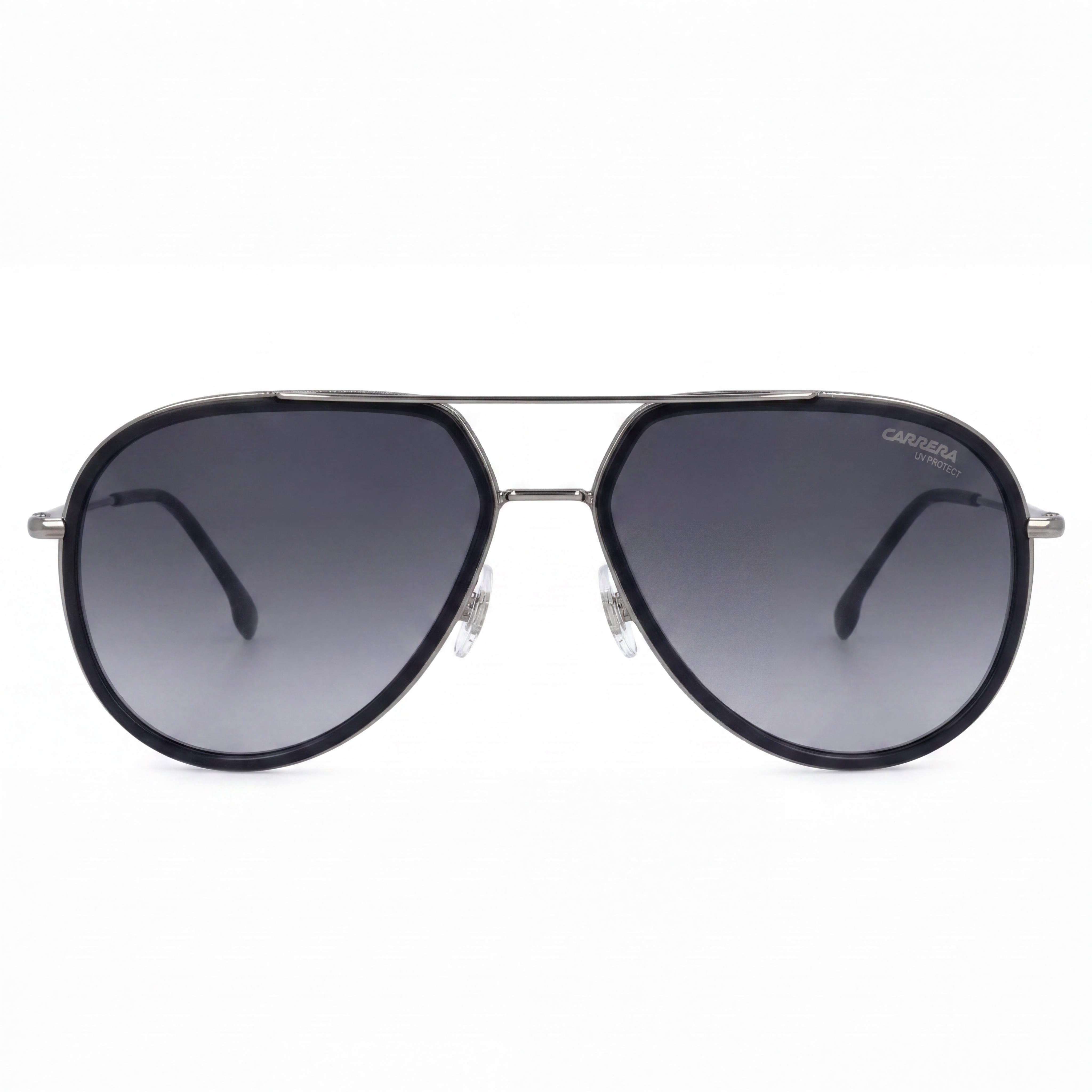 Carrera 295/S Classic Unisex Sunglasses, Stainless Steel, Black Grey Shaded Frame, Dark Grey Lenses, 58mm, UV Protection, Photo 2