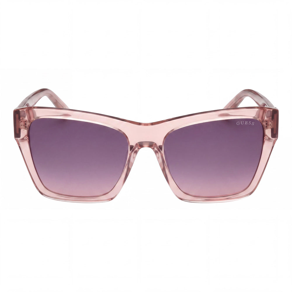 MARCOLIN Quadratisch Women's Acetate Glossy Beige Violett Lens UV Protected Sunglasses 55mm