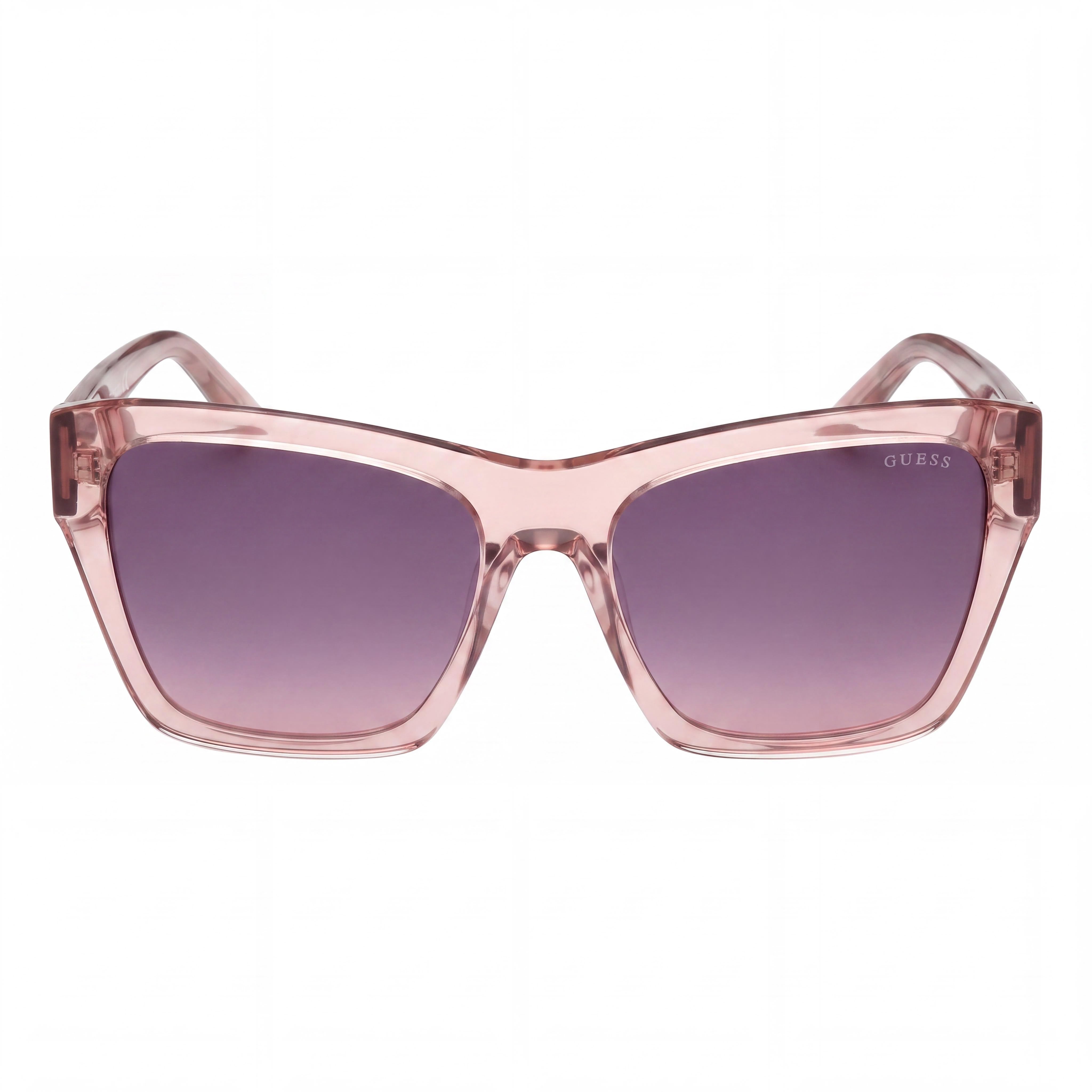 MARCOLIN Quadratisch Women's Acetate Glossy Beige Violett Lens UV Protected Sunglasses 55mm, Photo 2