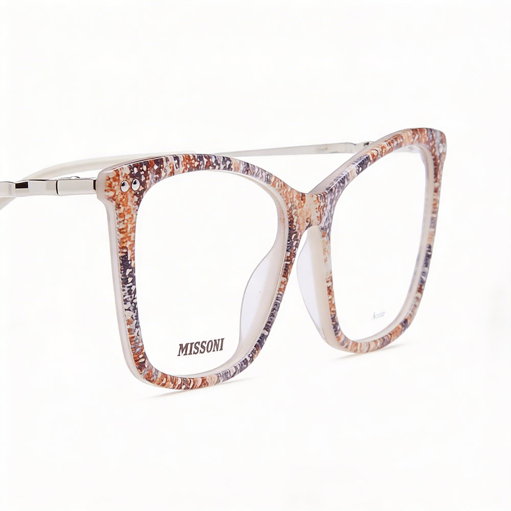 Gafas de sol Missoni Mis 0108 para mujer, estilo moderno, de acetato con estampado beige, 53 mm