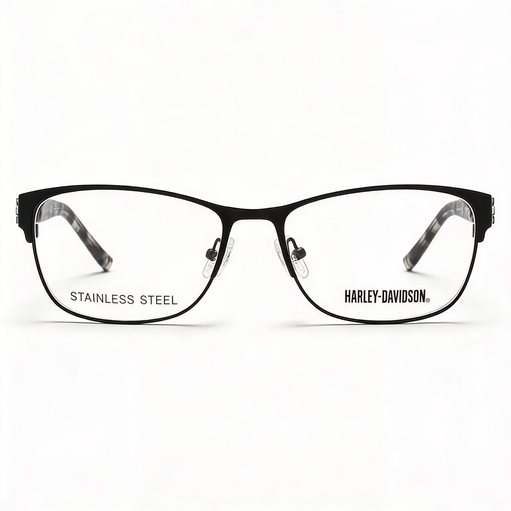 Gafas Harley-Davidson de Mujer Hd0540 de Acero Inoxidable Negro Mate, Montura Perla Habana Lente Negra 56mm, Photo 2