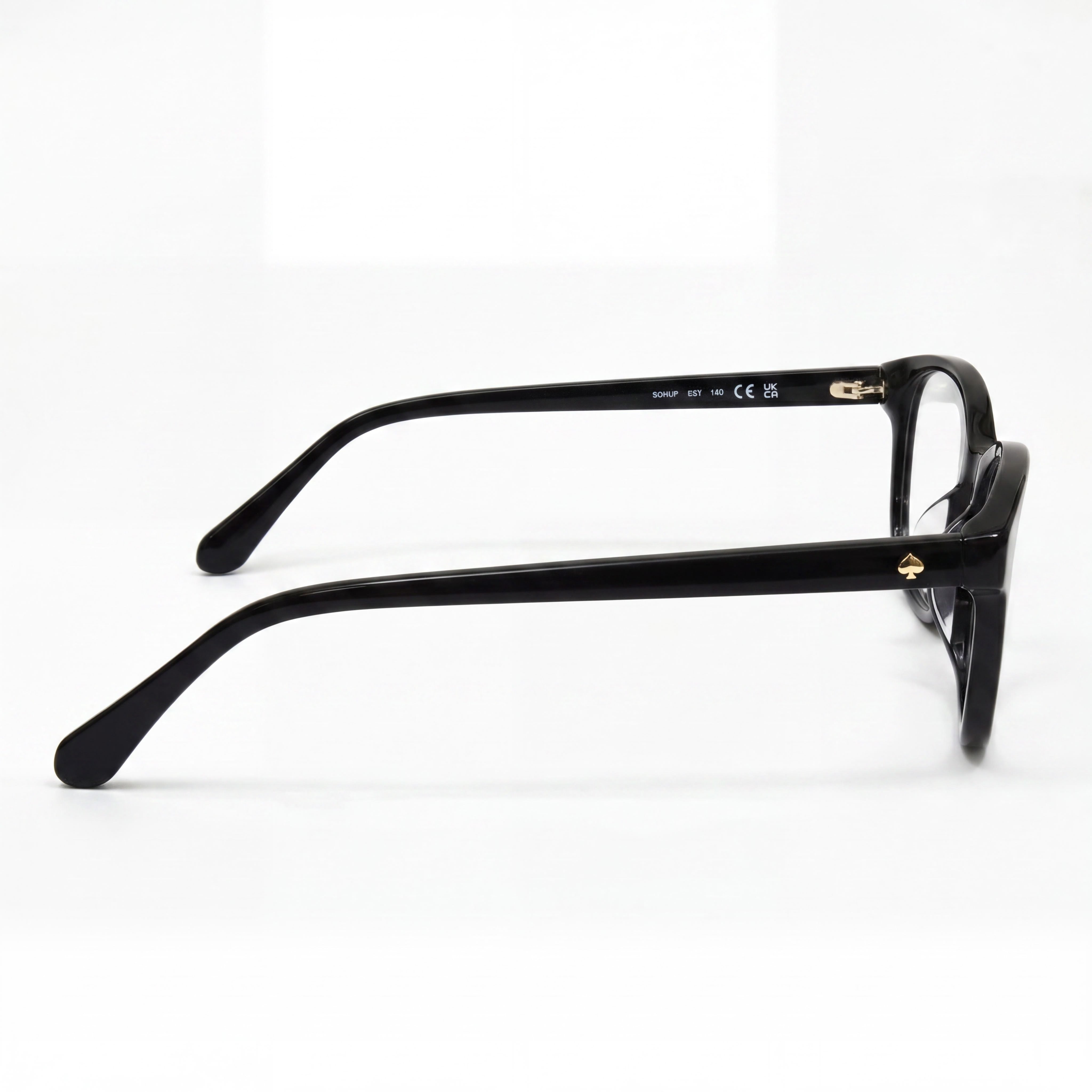Gafas de sol Suki/F para mujer de kate spade new york, montura de plástico negra y dorada, lentes no polarizadas color habana, 53 mm, Photo 2