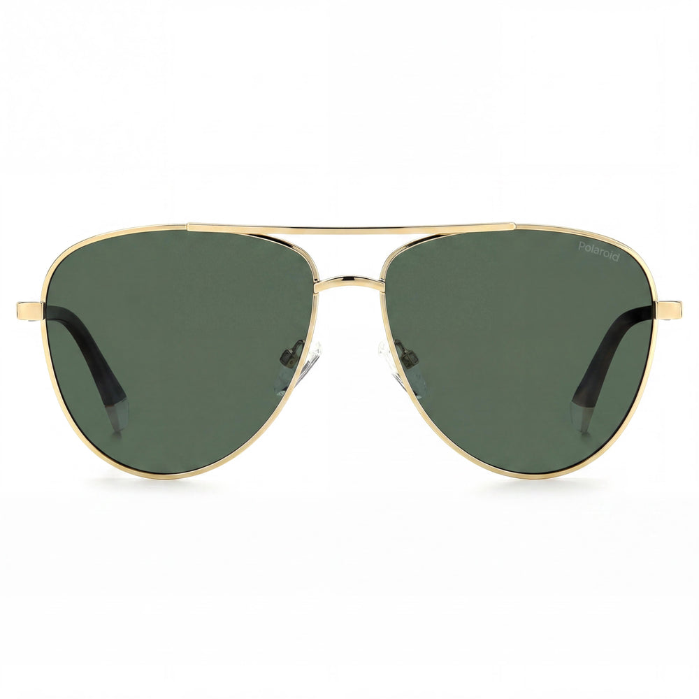 Gafas de sol Polaroid PLD 4126/S J5G Gold Aviator para hombre, 61 mm