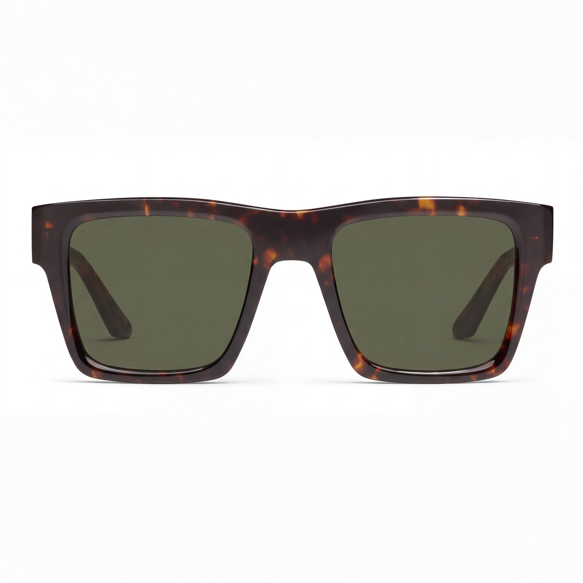 QUAY AUSTRALIA Fast Lane Men's UV Protection Sunglasses, Dark Tortoise Acetate Frame with Green Lenses 52mm, Photo 2
