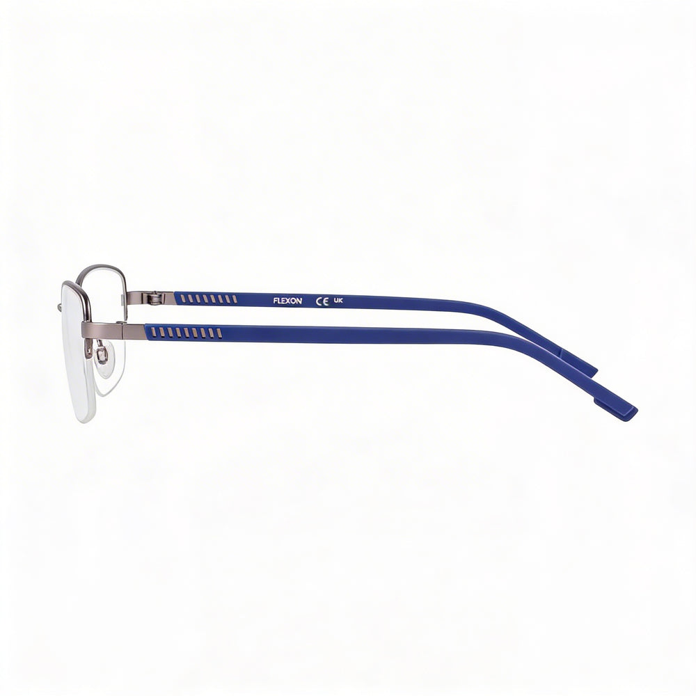 Gafas Flexon H6079 para hombre, montura de acetato satinado color bronce y lentes de policarbonato, 52-19-145