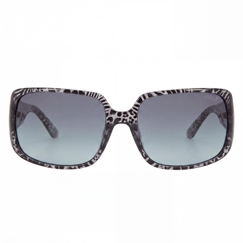 GUESS Women's GU768201B62 Shiny Black Injected Plastic Gradient Smoke UV-400 Sunglasses 62mm
